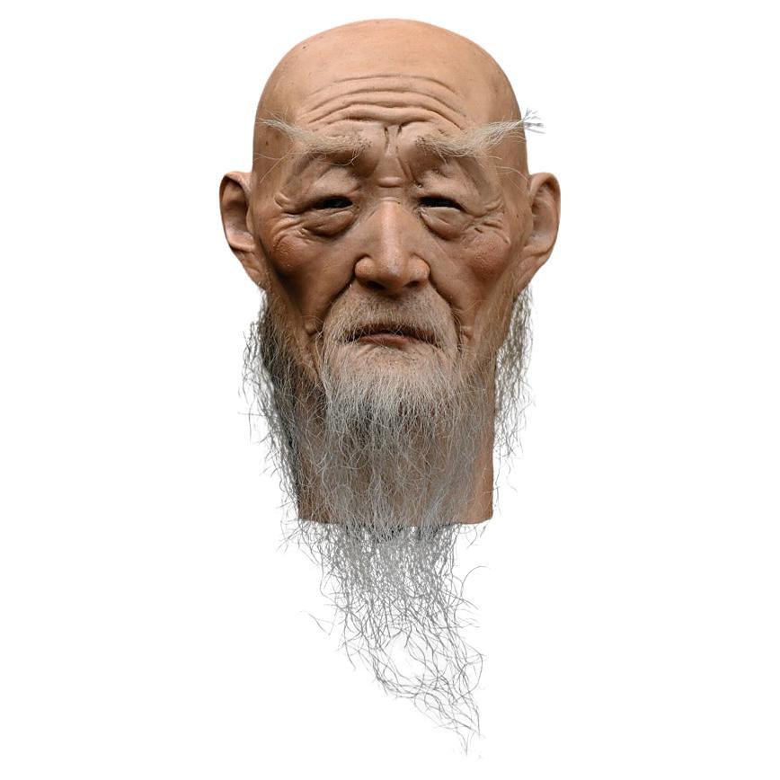 Antique Wax Head attributed to Matsumoto Kisaburo
