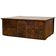 Antique W.C. Heller & Company Apothecary Cabinet, circa 1906-1920