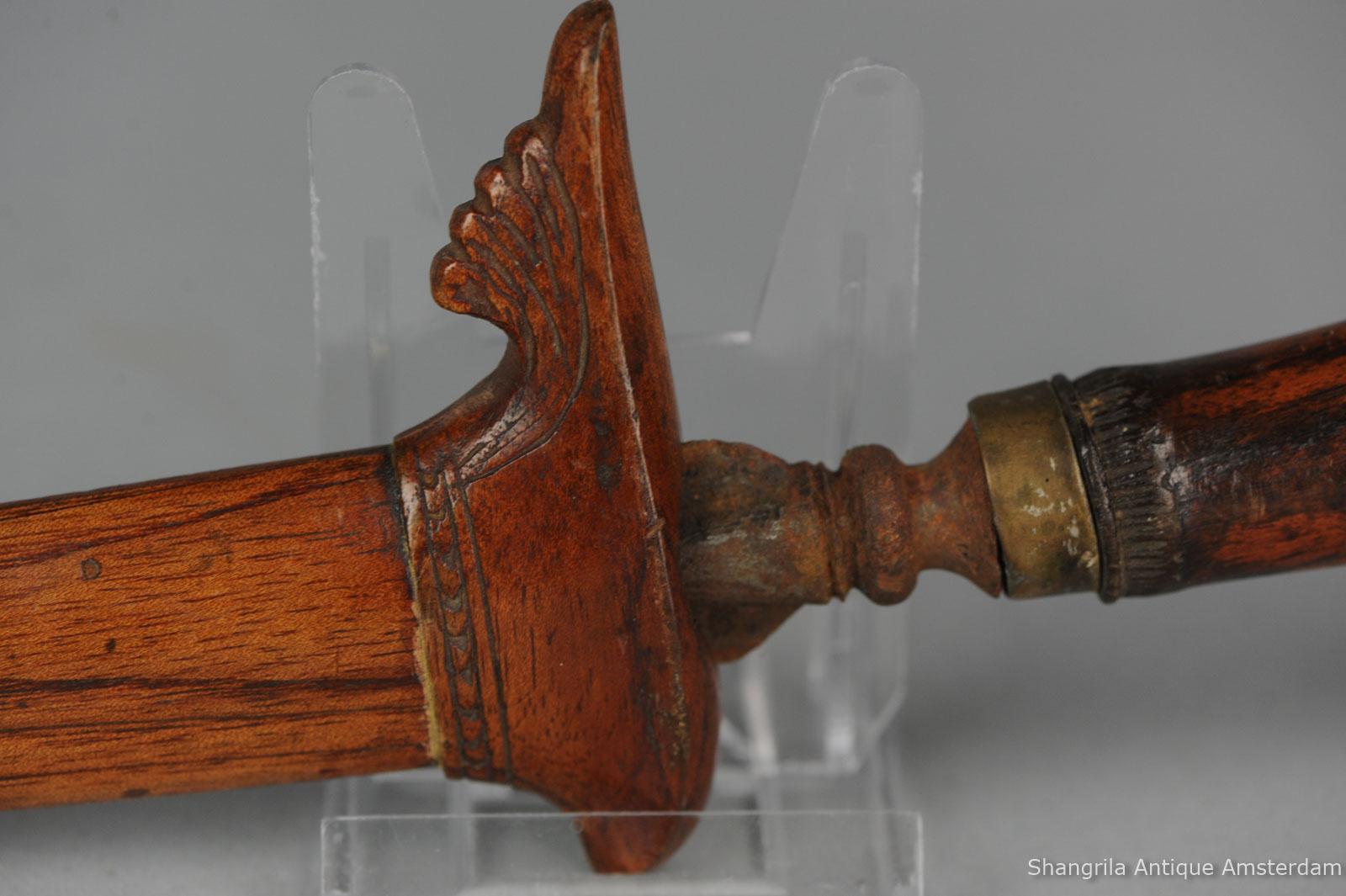 Indien Ancien tisserand Golok Klewang Keris, épée de cérémonie Dagger du Sud-Est, 19/20c en vente