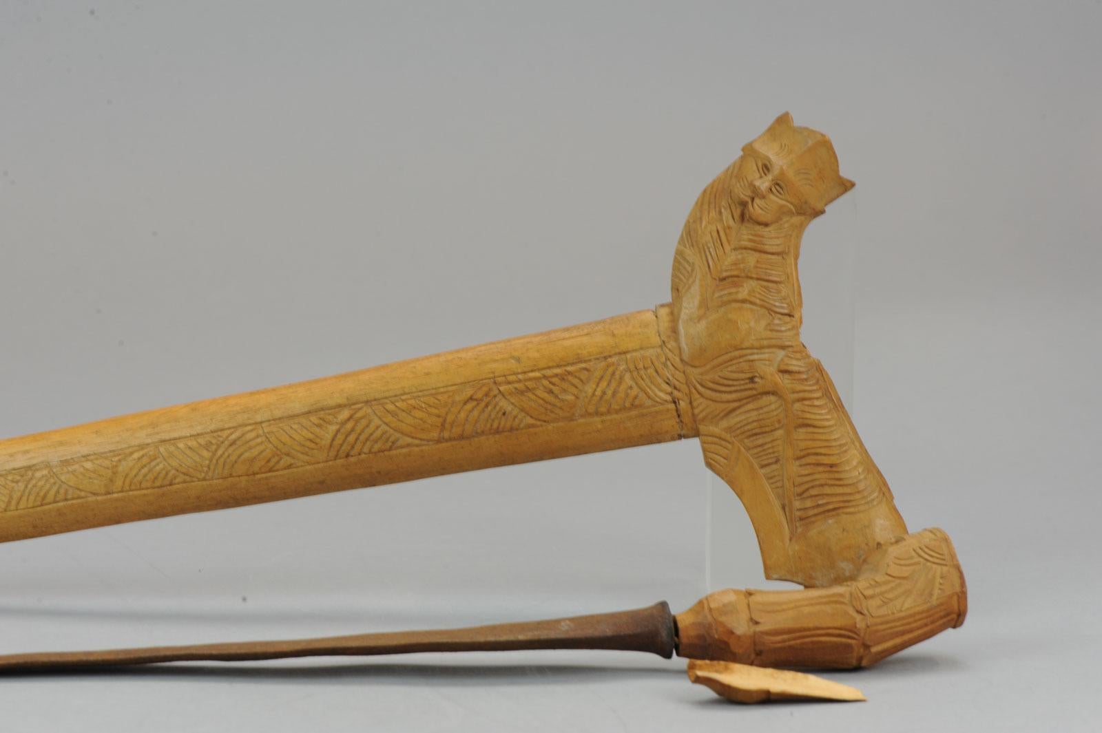 Indien Antiquités Arme Keris Dague épée de cérémonie Southeast Asia en vente