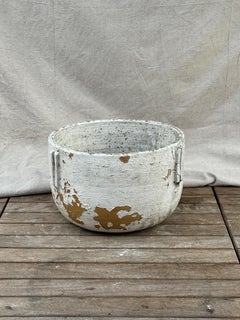 Antique Weathered Garden Planter with Handles - Rustic Mediterranean Charm