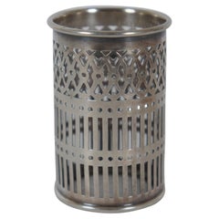 Antique Webster Sterling Silver Condiment Cup Toothpick Holder Overlay