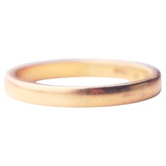Antiker Ehering massiv 20K Gold Ø 6 US / 3.14 gr