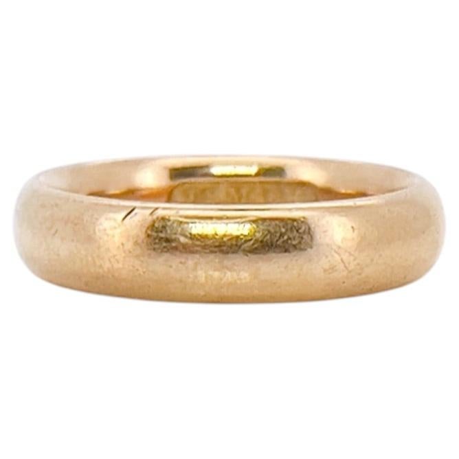 Antique Wedding Ring, W.M.C to M.N.D June 26, 1907, Size 7 For Sale