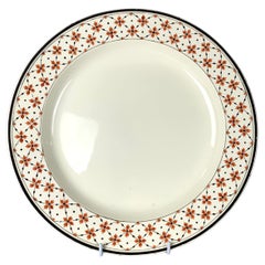 Antiguo Cargador de Crema Wedgwood Borde Geométrico Inglaterra Circa 1785