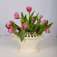 Antique Wedgwood Creamware Flower Holder, 18th Century