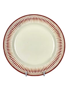 Antique Wedgwood Creamware Plate & Cup with Radiating Pattern England Circa 1790