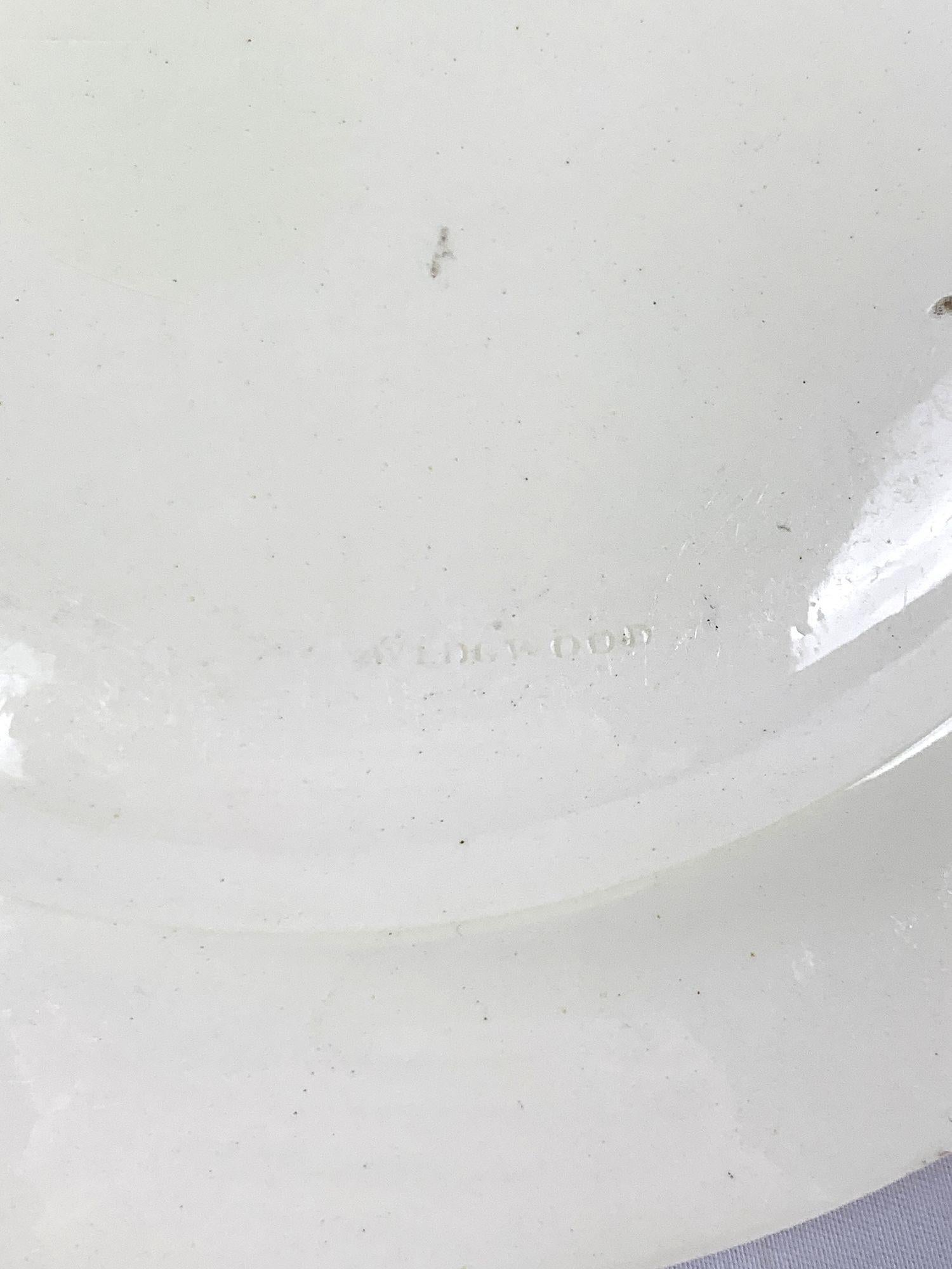 Antique Wedgwood Creamware Plate & Cup with Radiating Pattern England Circa 1790 For Sale 2