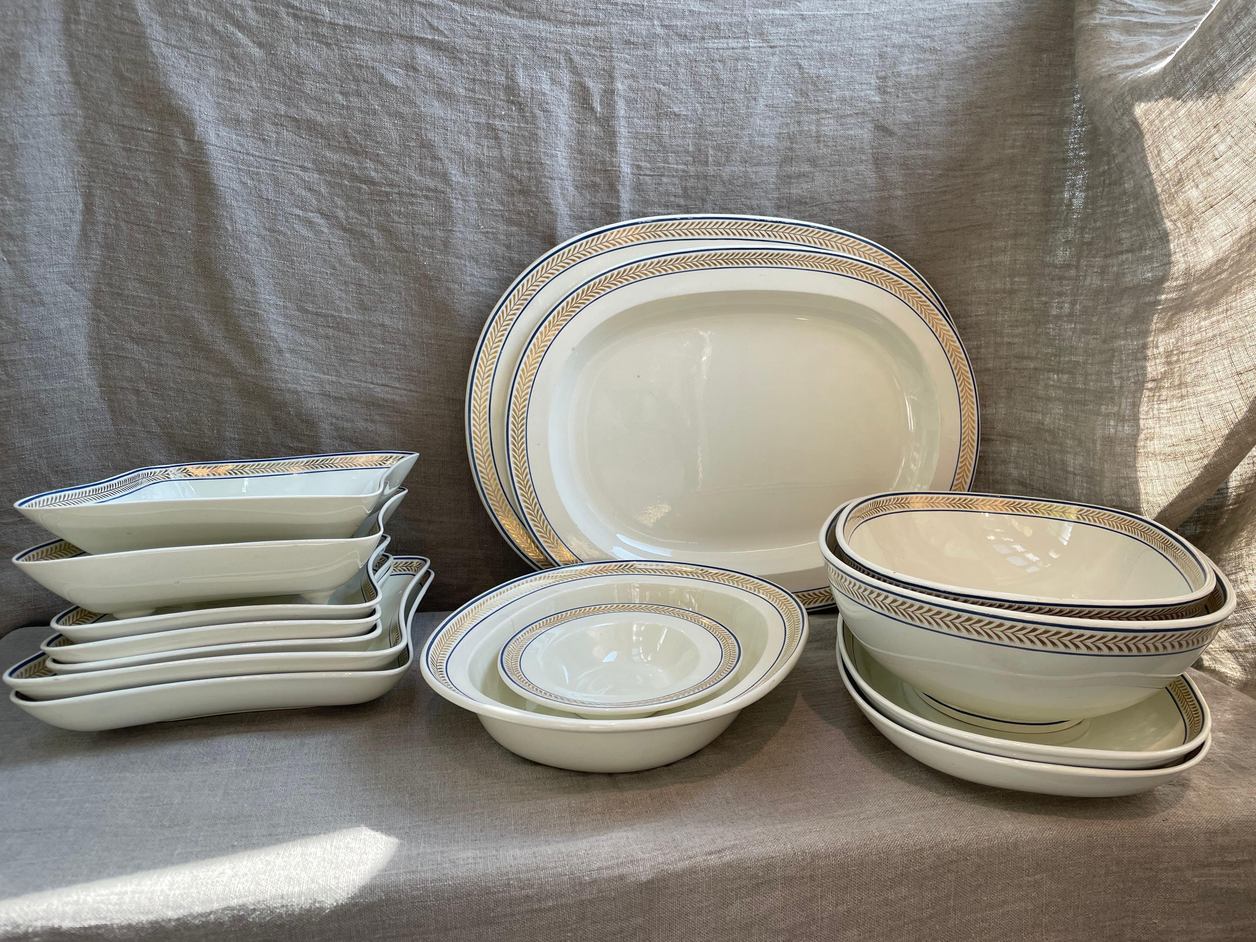 Service ancien de 15 pièces en Creamware de Wedgwood, Circa 1790-1810 en vente 11