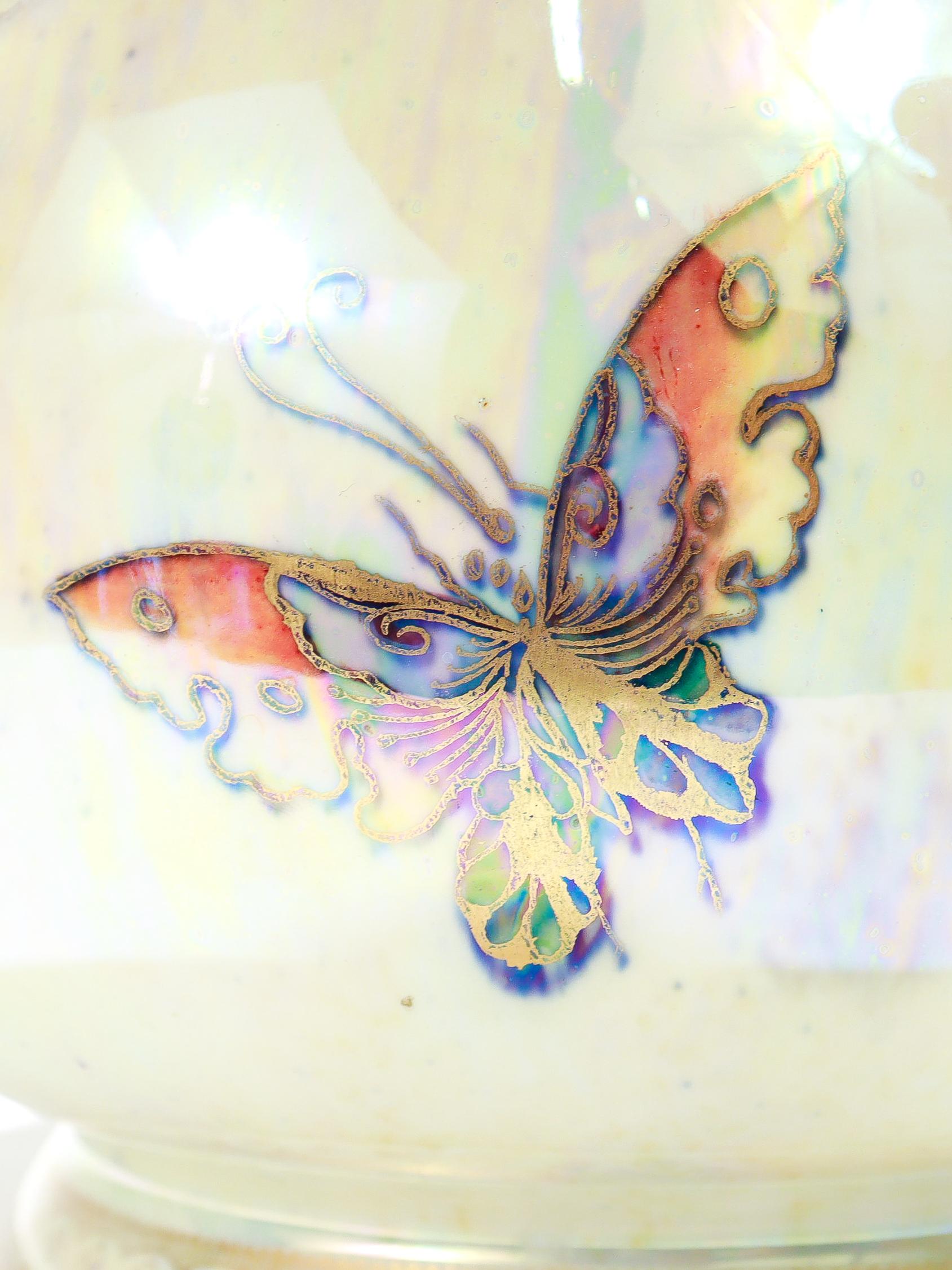 Antico vaso Wedgwood Daisy Makeig-Jones Fairyland Lustre 'Butterfly' No. Z4832 in vendita 4
