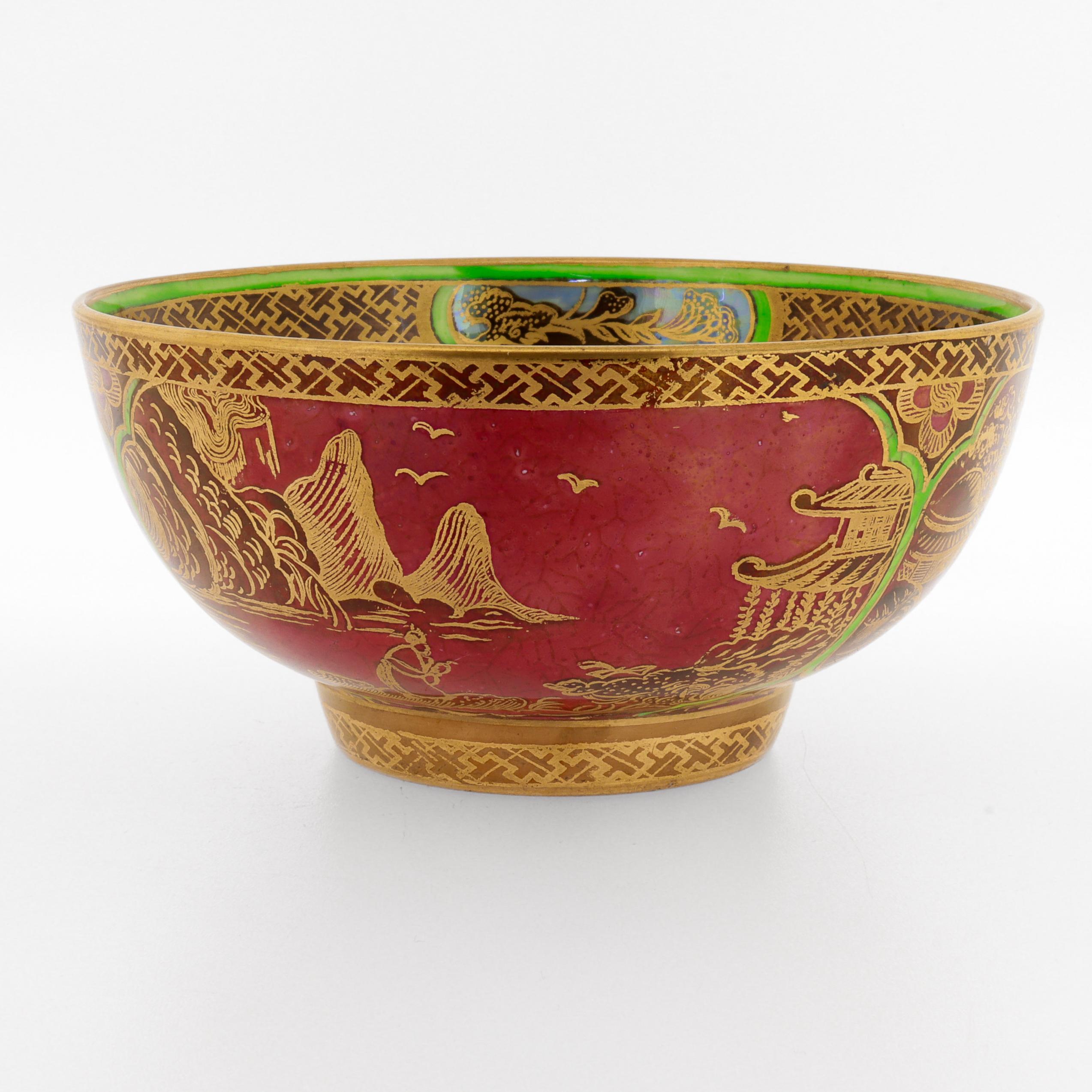 Art déco Bol Wedgwood Daisy Makeig-Jones Fairyland Lustre 'Daventry' n° Z5419 en vente