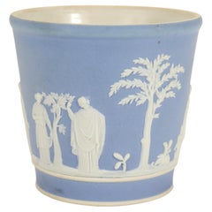 Antique Wedgwood Light Blue Jasperware Beaker or Tumbler