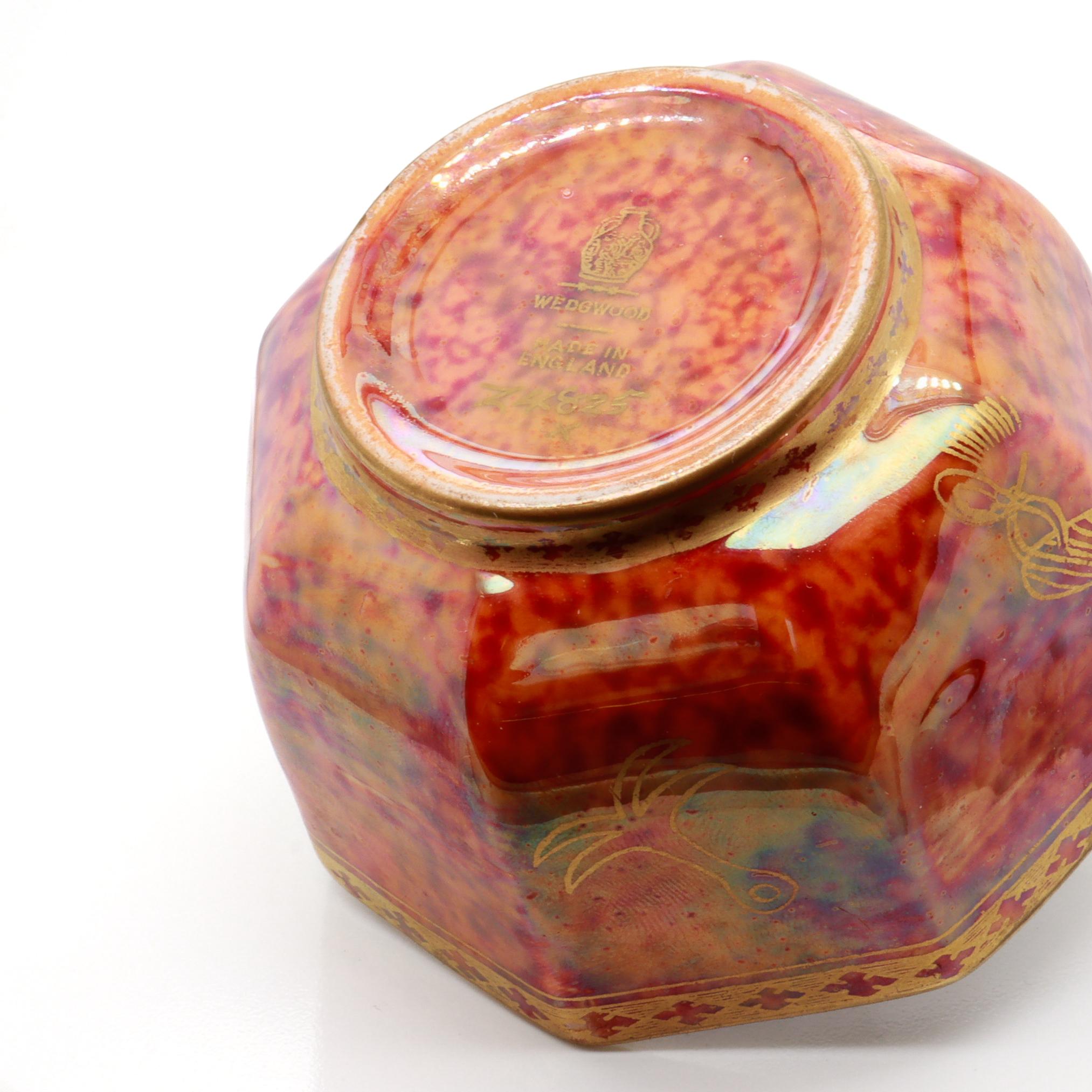 Antique Wedgwood Makeig-Jones Fairyland Lustre Butterfly Porcelain Bowl or Cup im Angebot 6