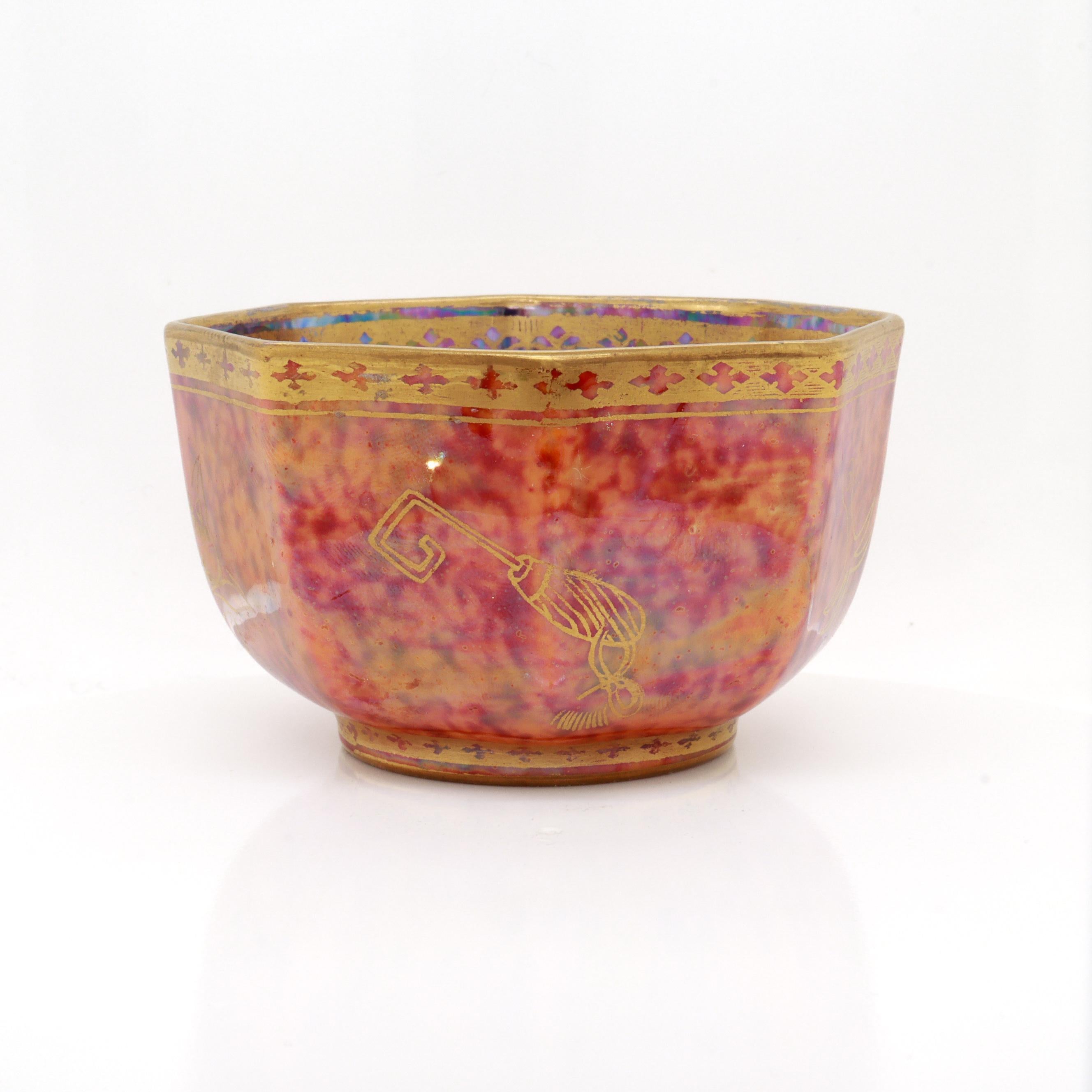 Antique Wedgwood Makeig-Jones Fairyland Lustre Butterfly Porcelain Bowl or Cup im Zustand „Gut“ im Angebot in Philadelphia, PA