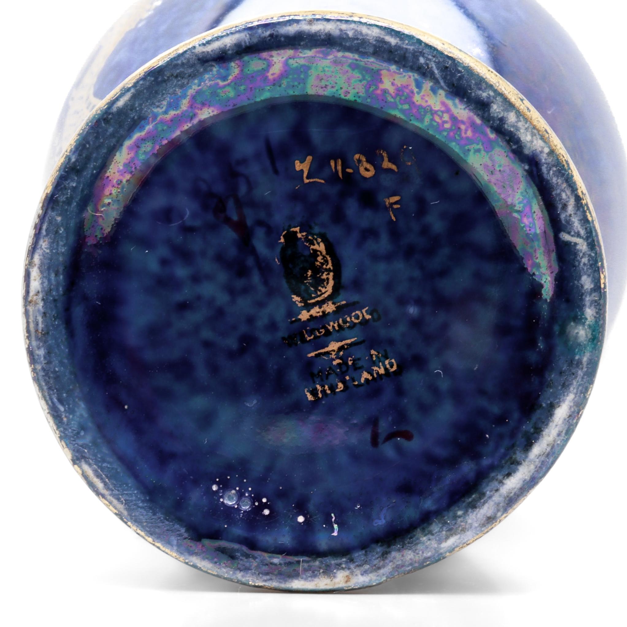 Porcelaine Vase d'antiquités Wedgwood Makeig-Jones Fairyland Lustre Dragon Cabinet en vente