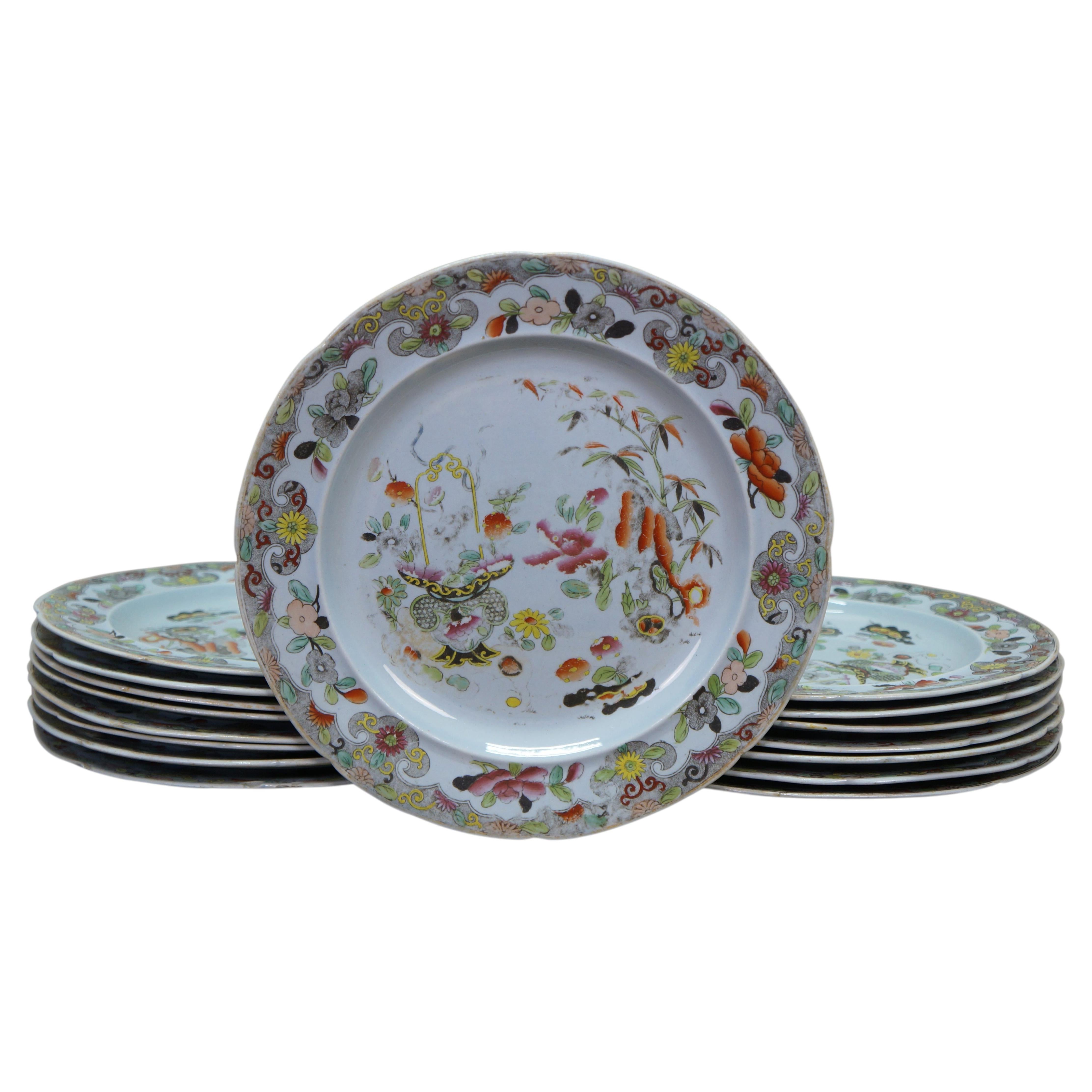 Ancienne assiette en pierre de fer du Staffordshire de Wedgwood (9") 16 A