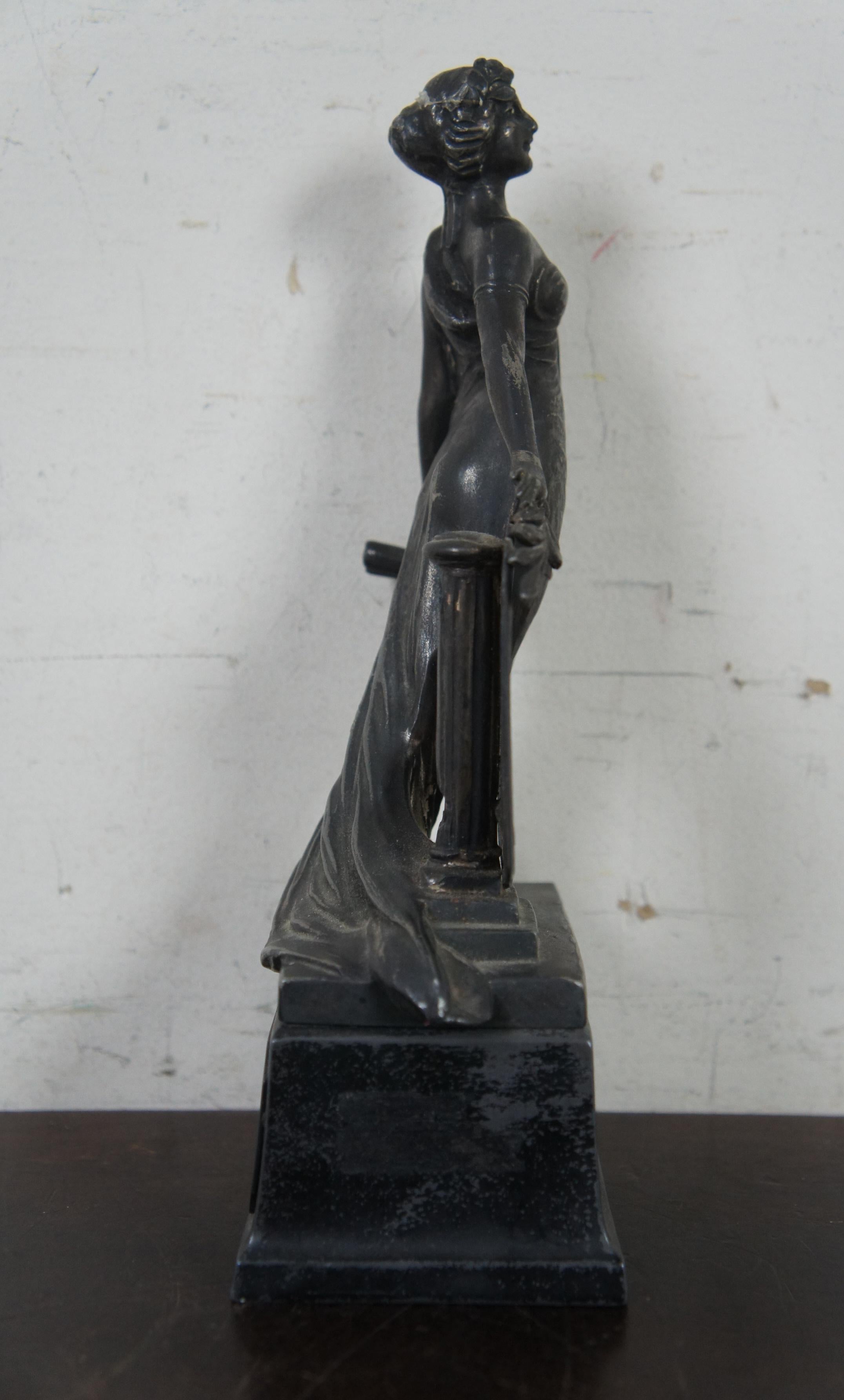 Antique Weidlich Bros Art Deco Triumph Figure Swimming Trophy, 1930 1