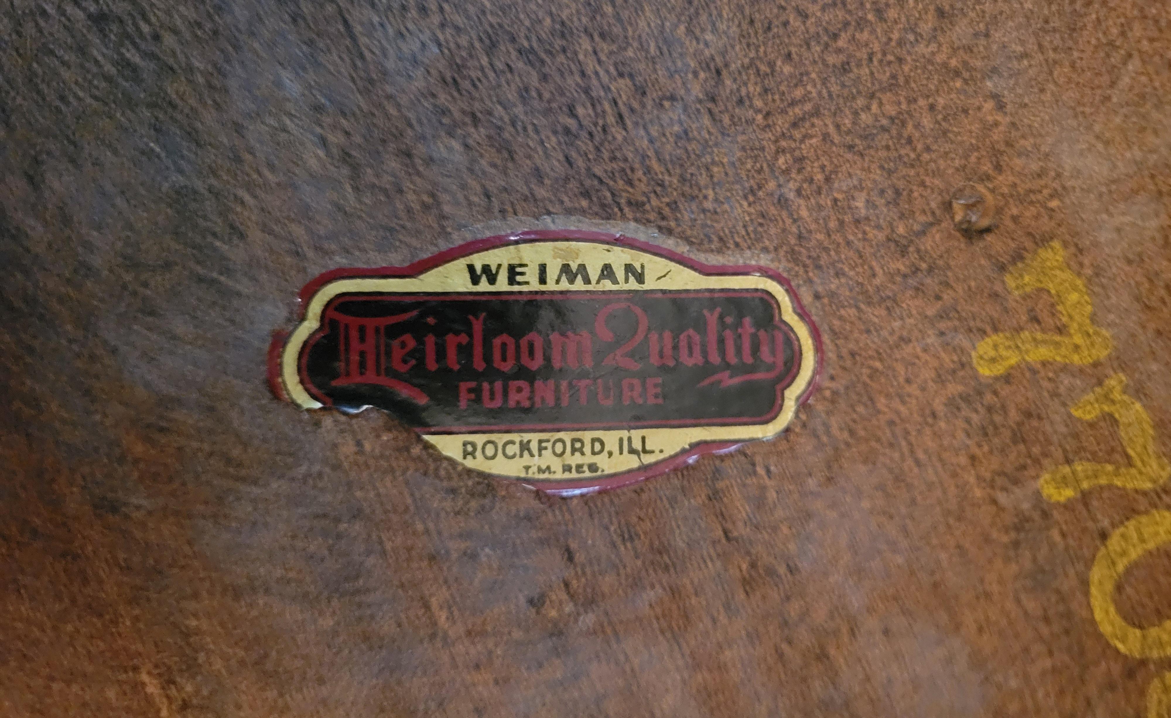Baroque Ancienne table Weiman Heirloom sculptée à la main en vente