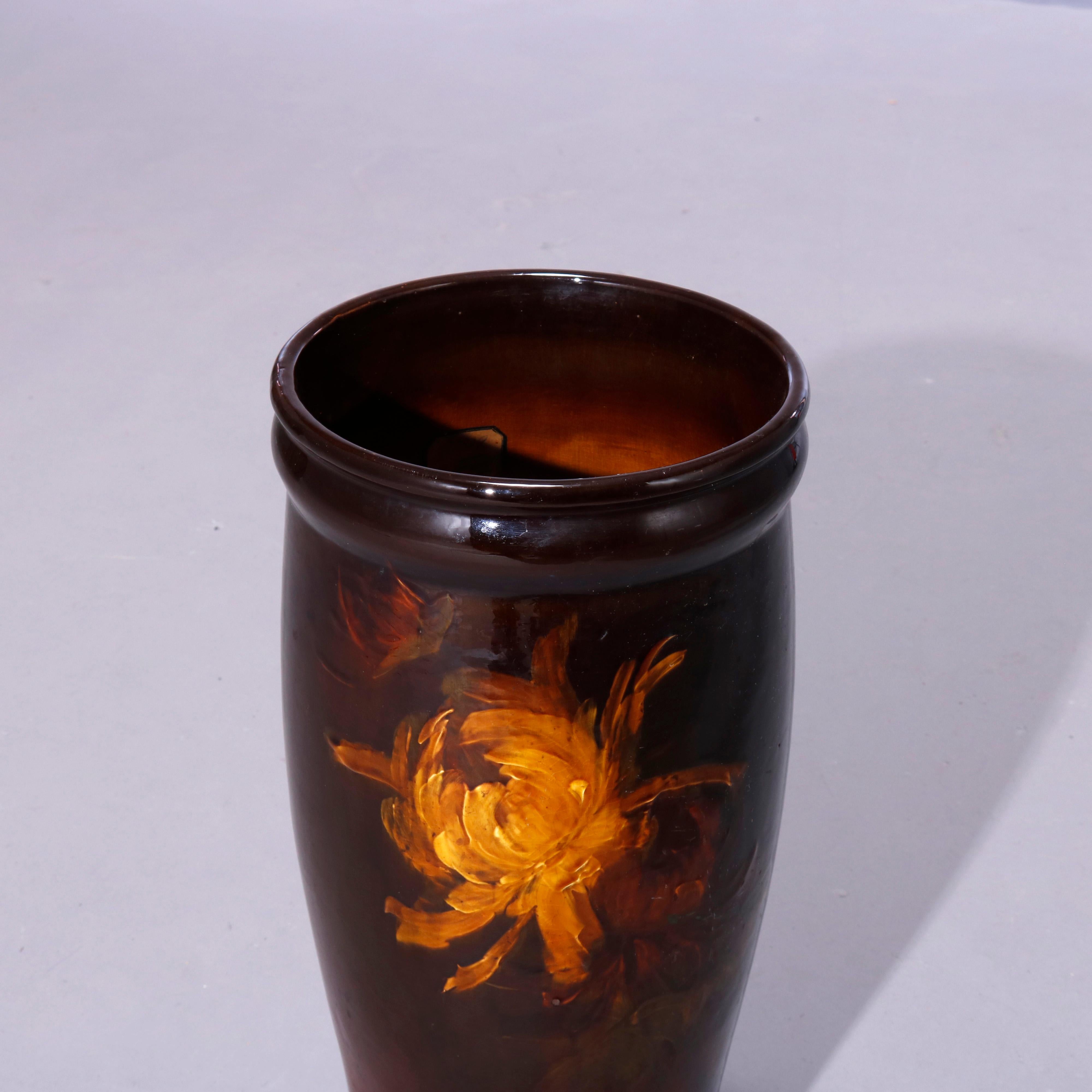 roseville pottery umbrella stand