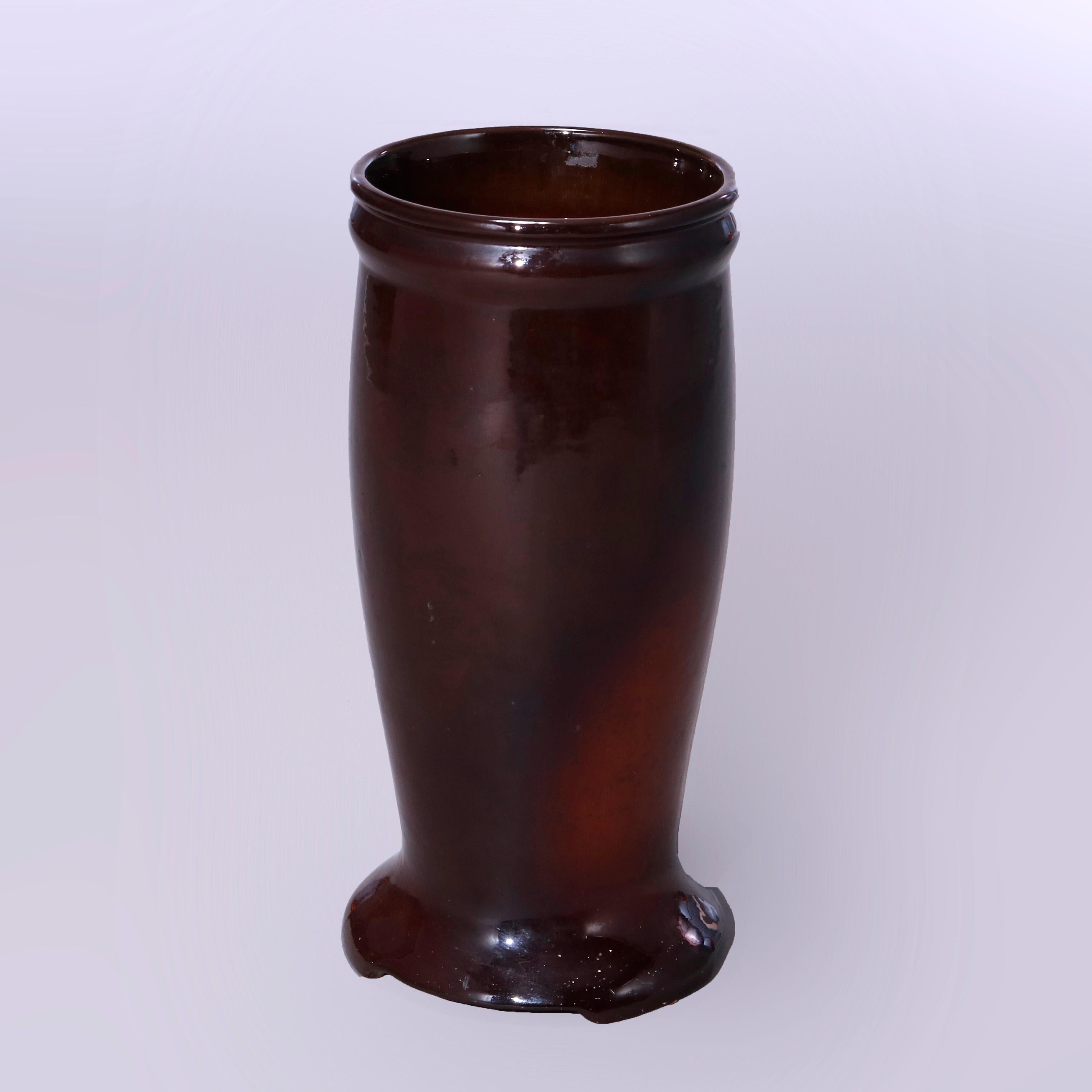 American Antique Weller Art Pottery Umbrella Stand, Circa 1920