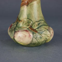 Antique Weller Art Pottery Woodcraft Baldin Apple Vase, Circa 1930