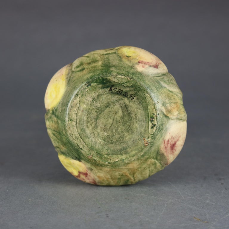 Antique Weller Art Pottery Woodcraft Baldin Apple Vase, Circa 1930 at