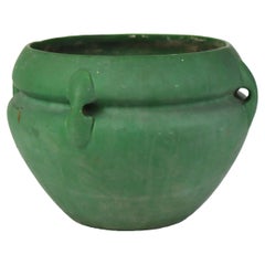 Antique Weller Arts & Crafts Matt Green Pottery Jardiniere C1920