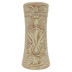 Antique Weller Pottery Clinton Ivory Art Nouveau Vase