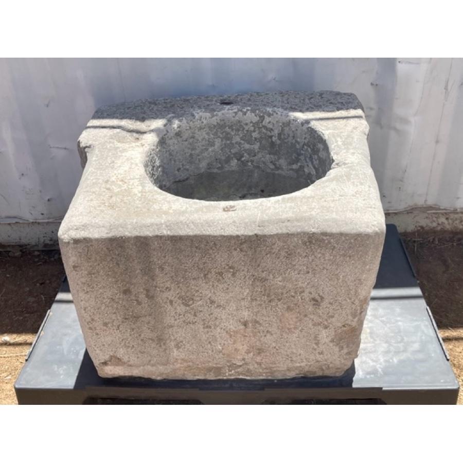 Carved Antique Wellhead of Bluestone For Sale