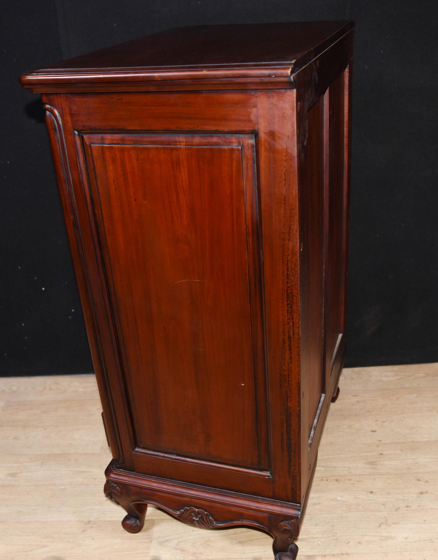 Late 19th Century Antique Wellington Chest Drawers Mahogany