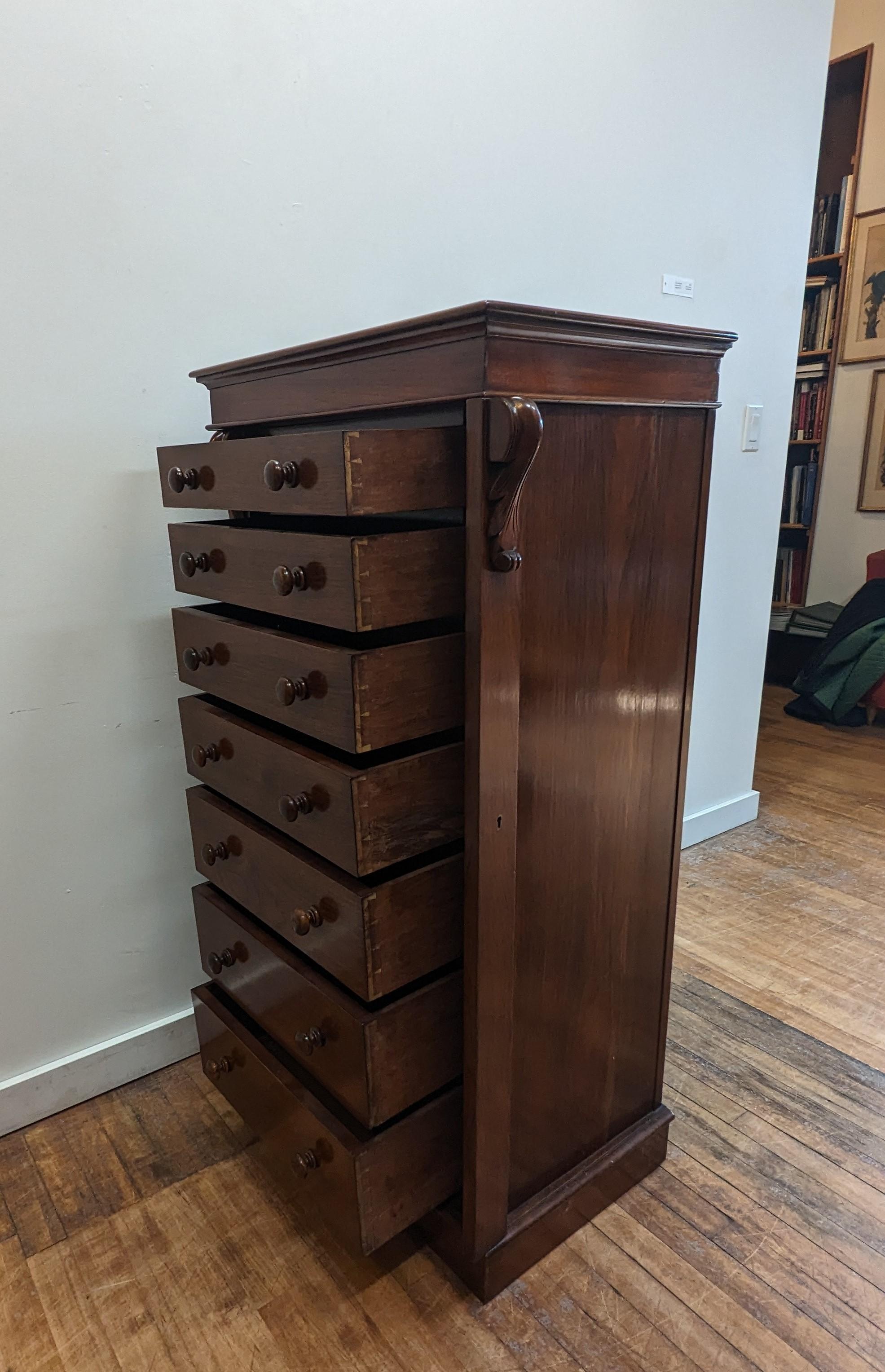 Antique Wellington Chest of Drawers 3