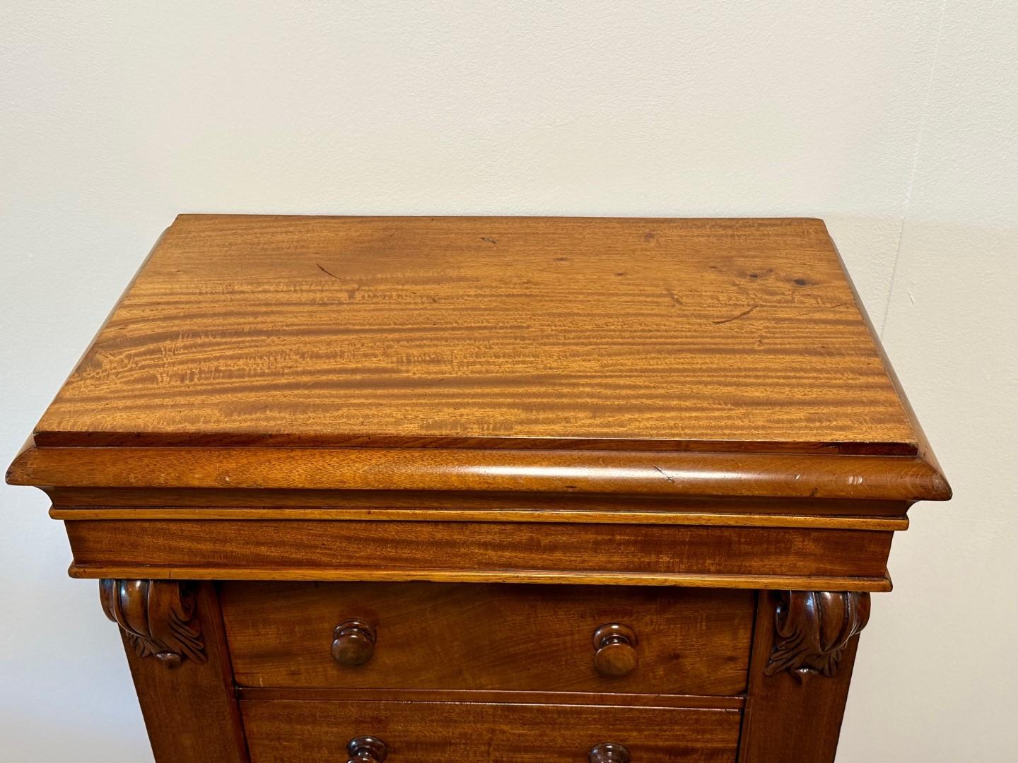 Mid-19th Century Antique wellington chest of drawers