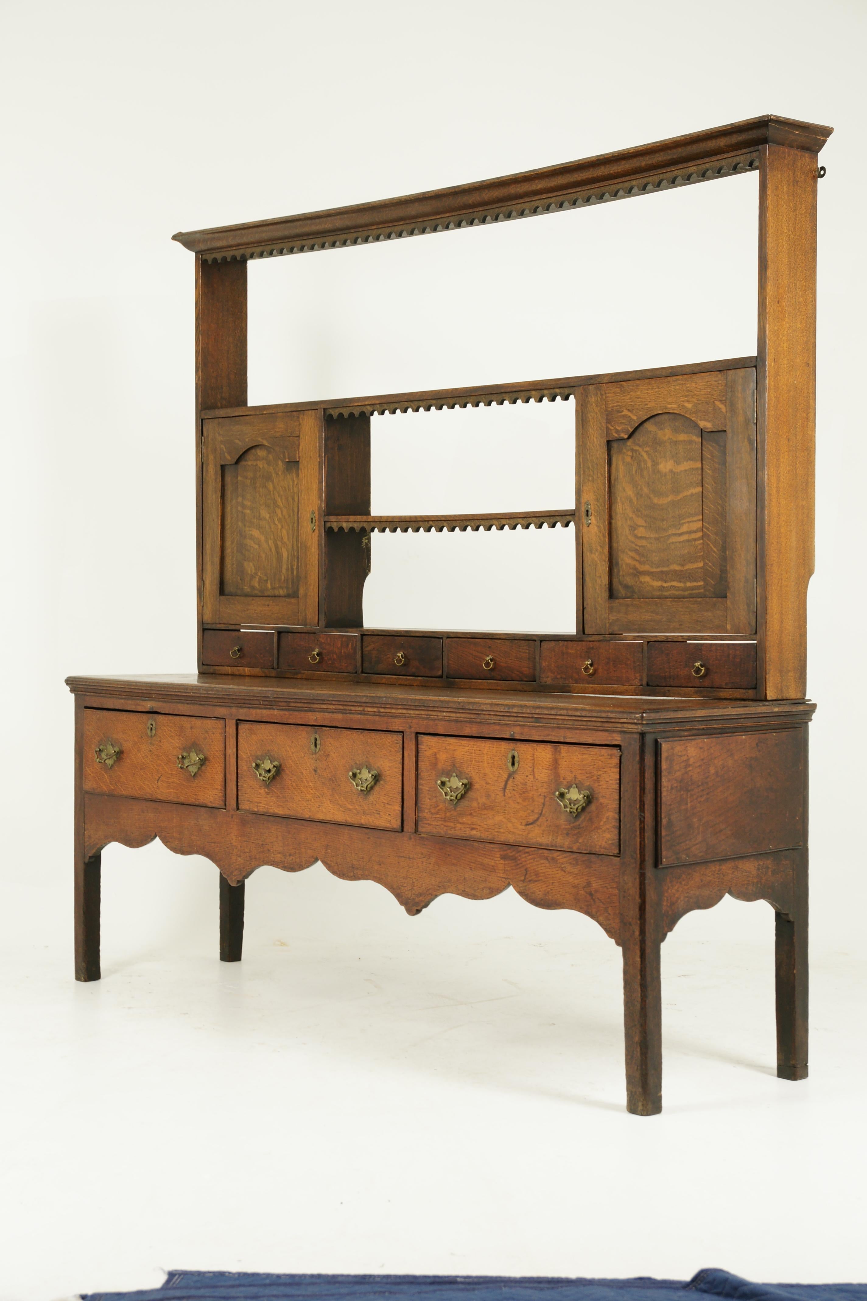 Antique Welsh Dresser, Antique Sideboard, Farmhouse Chic, England 1790, B1578 1