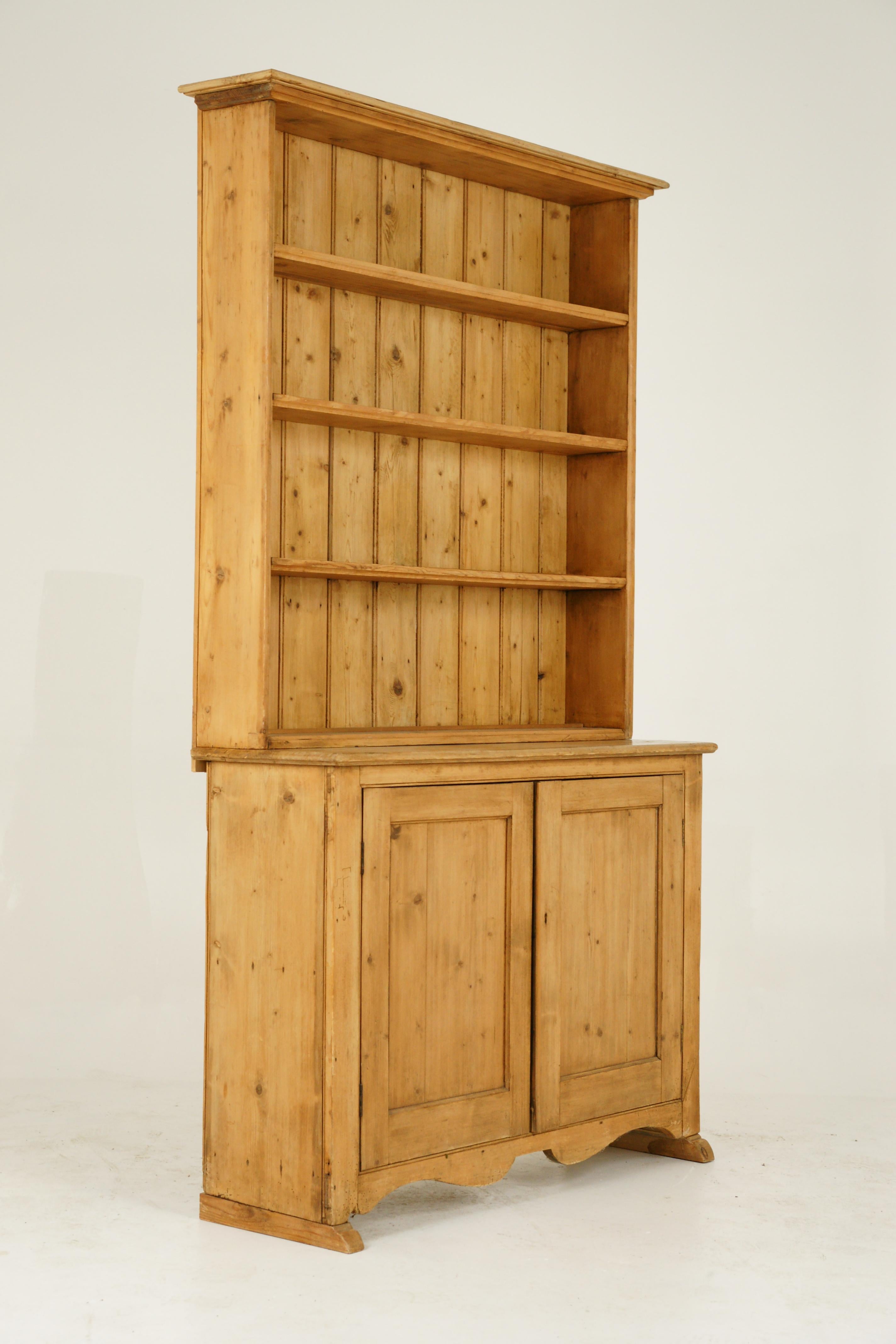 Scottish Antique Welsh Dresser, Pine Sideboard, Farmhouse Sideboard, Scotland, 1900