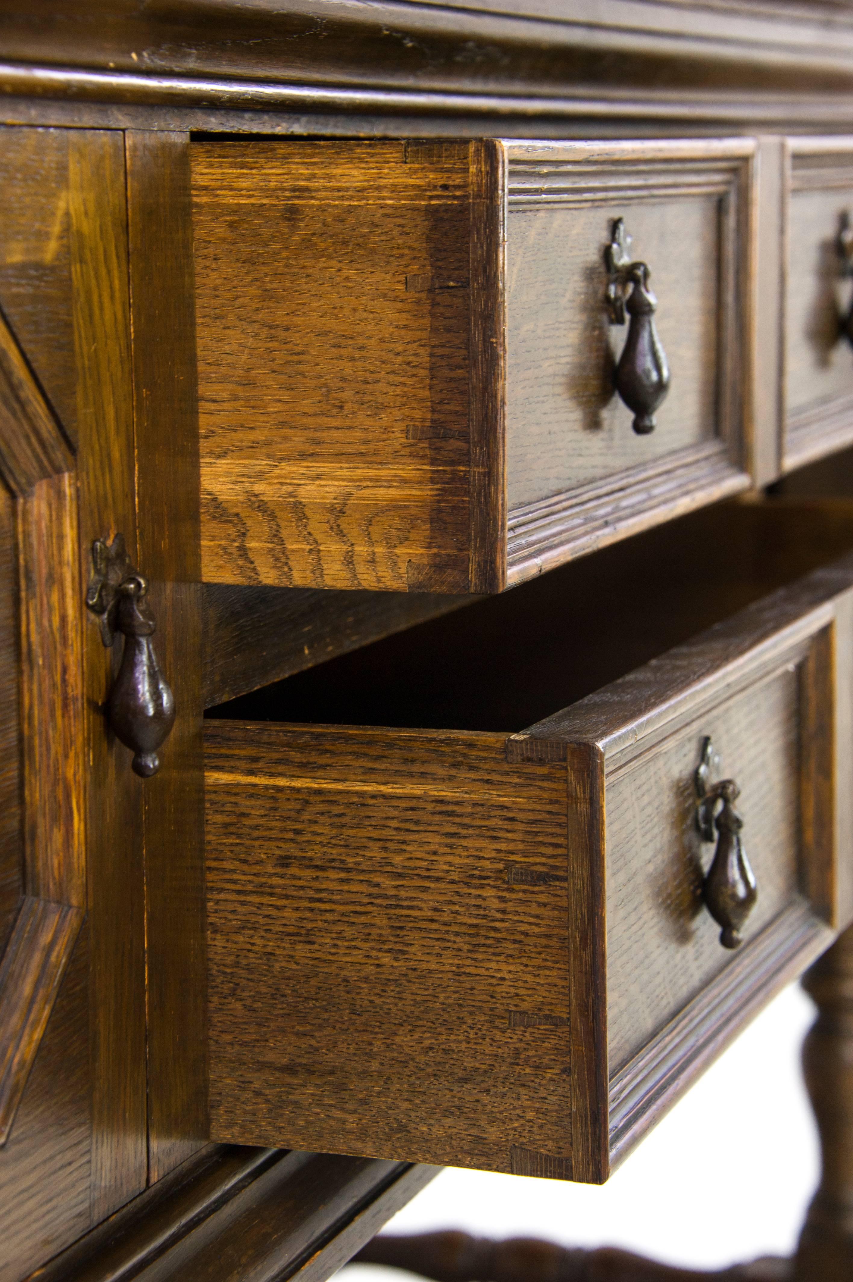 Ancienne commode galloise:: buffet en chêne:: Ecosse 1850:: Meubles Anciens 5