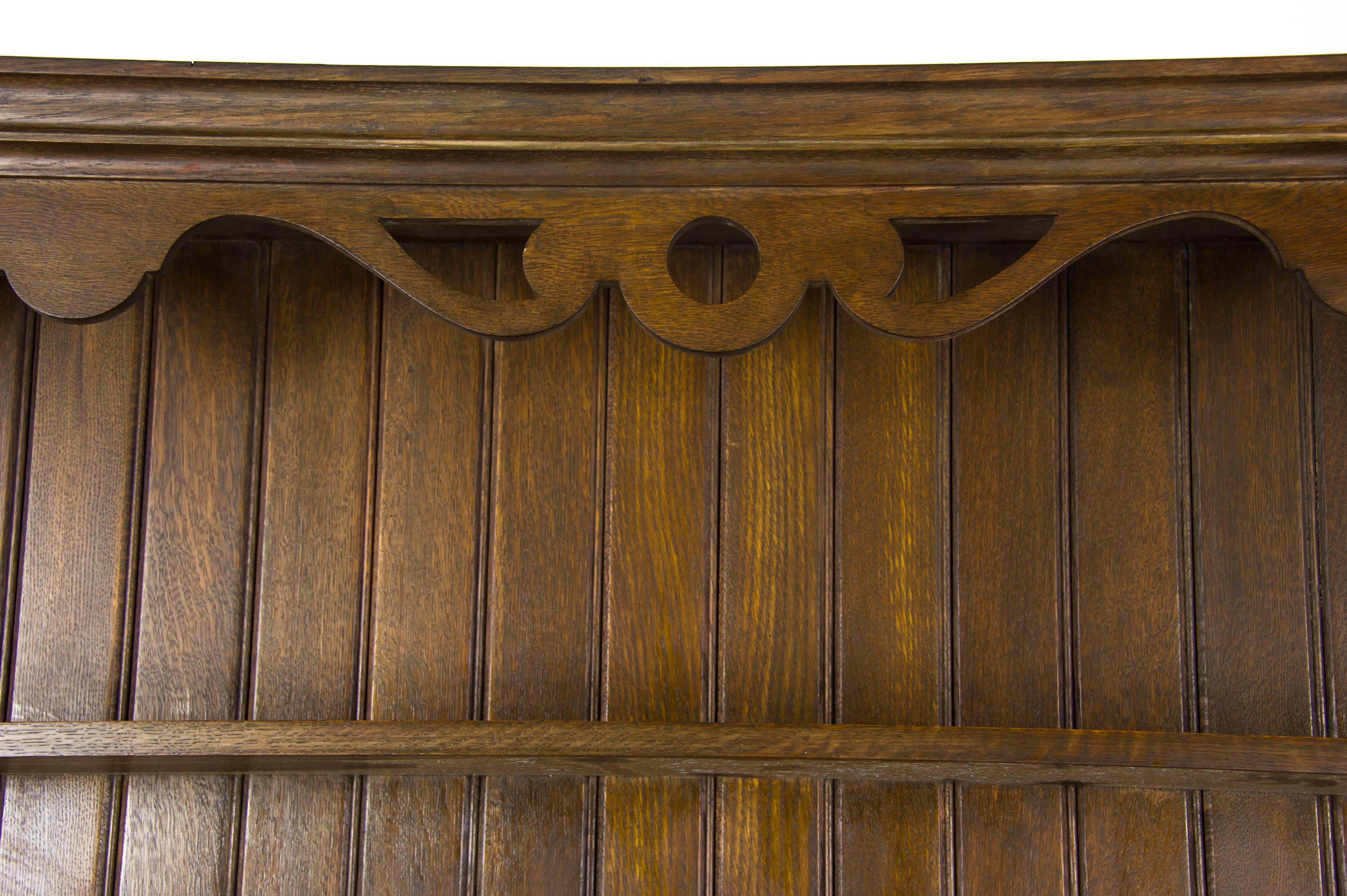 Chêne Ancienne commode galloise:: buffet en chêne:: Ecosse 1850:: Meubles Anciens
