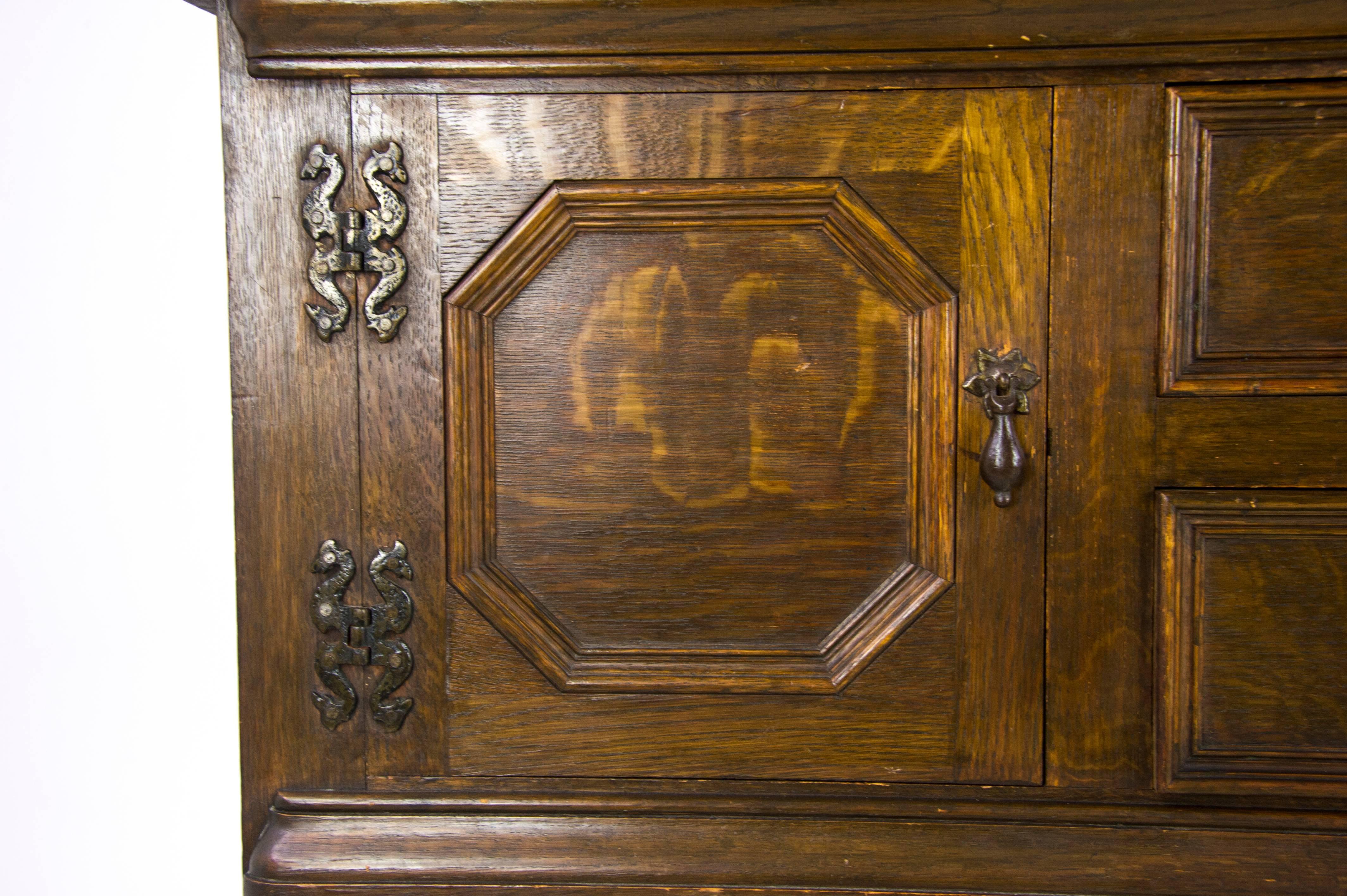 Ancienne commode galloise:: buffet en chêne:: Ecosse 1850:: Meubles Anciens 1