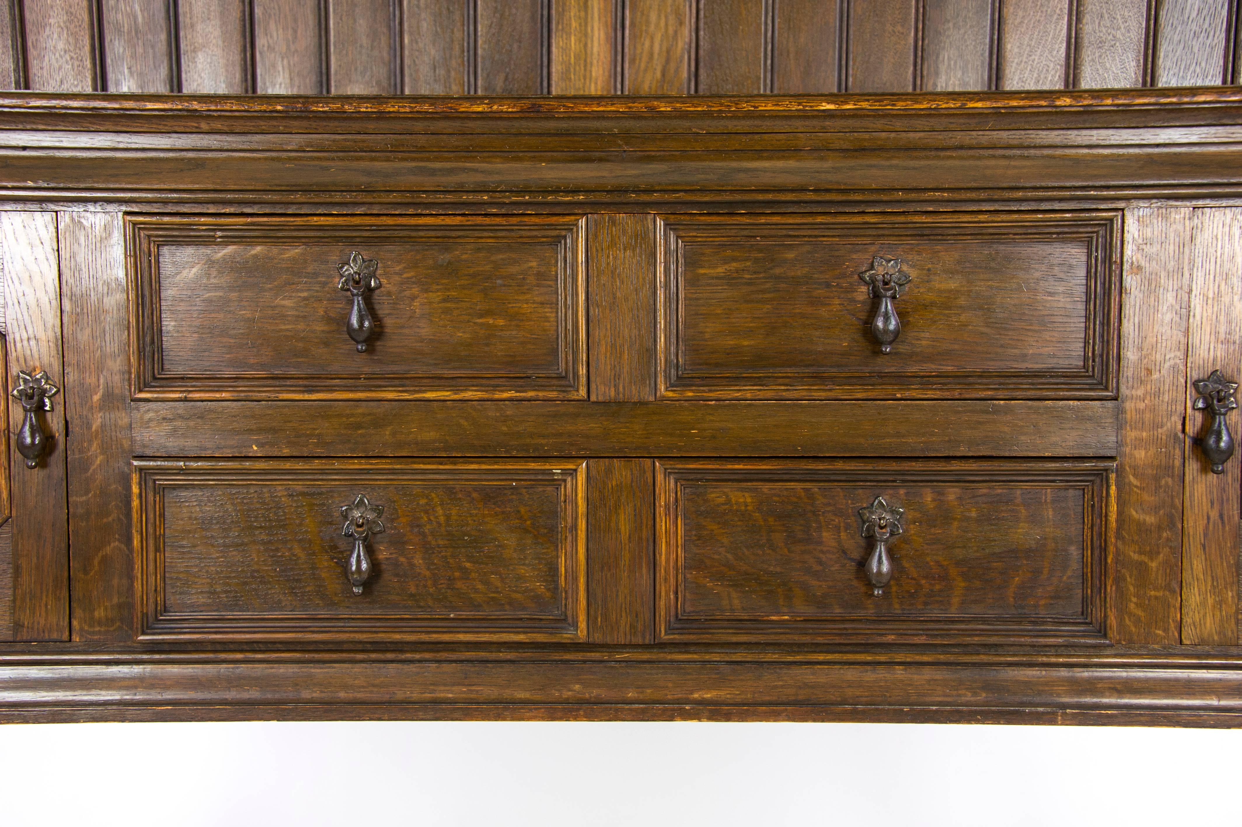 Ancienne commode galloise:: buffet en chêne:: Ecosse 1850:: Meubles Anciens 2