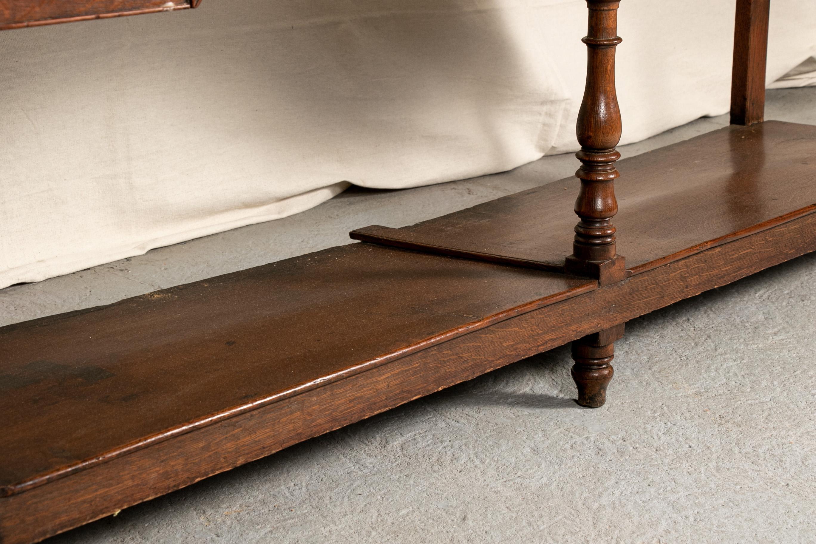 Antique Welsh Style Oak Hunt Board 4
