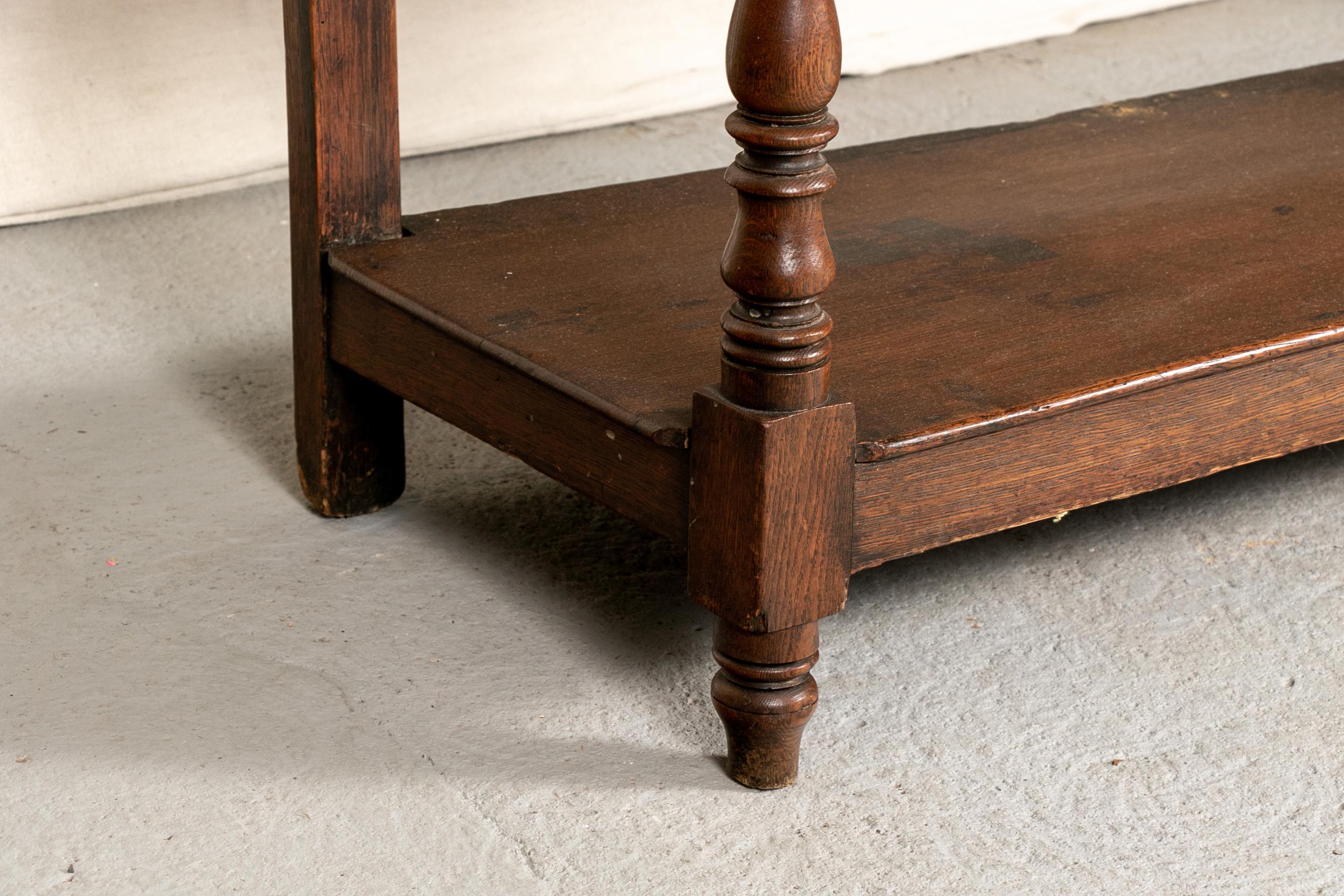 Antique Welsh Style Oak Hunt Board 5