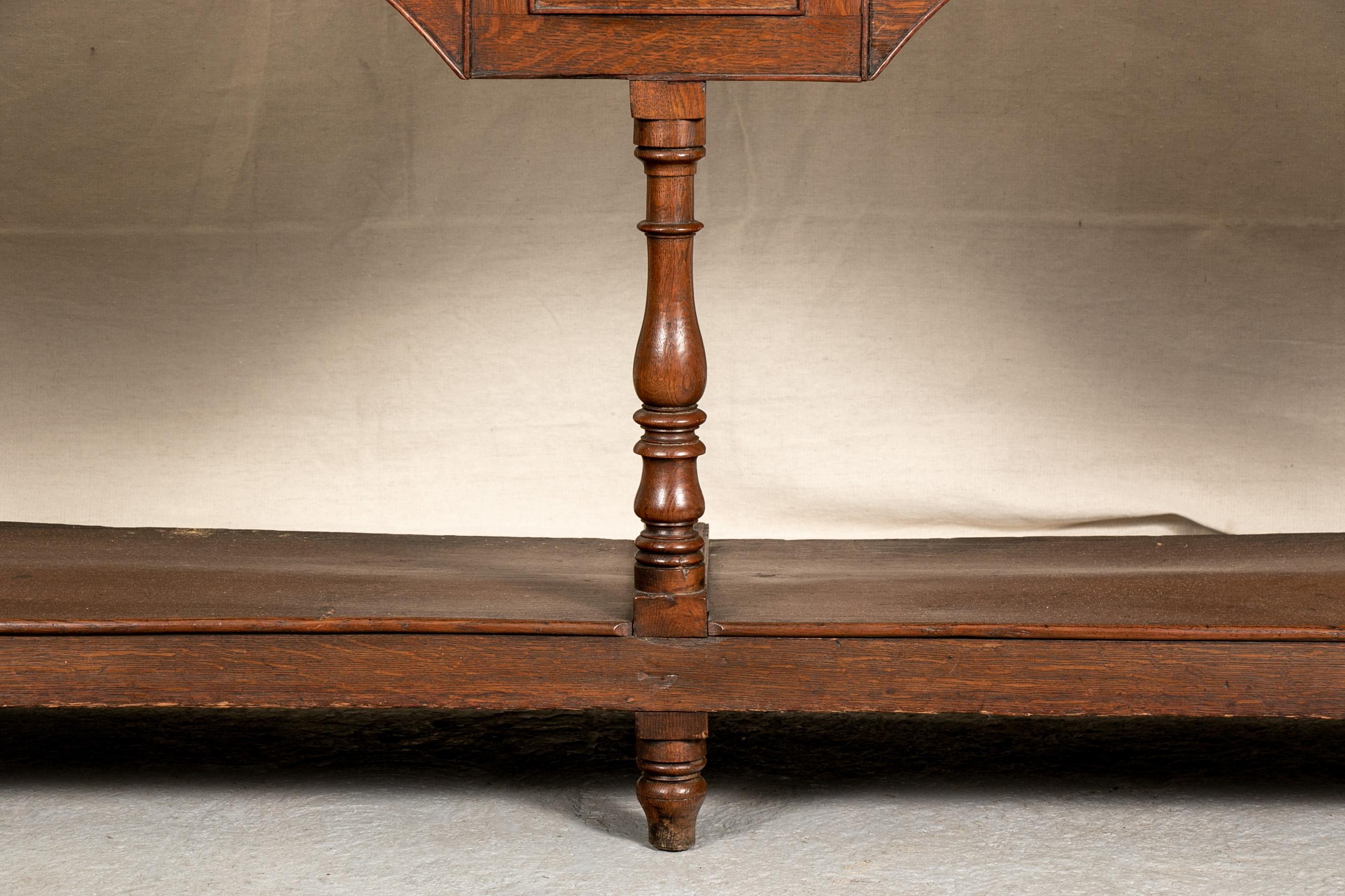 Antique Welsh Style Oak Hunt Board 6
