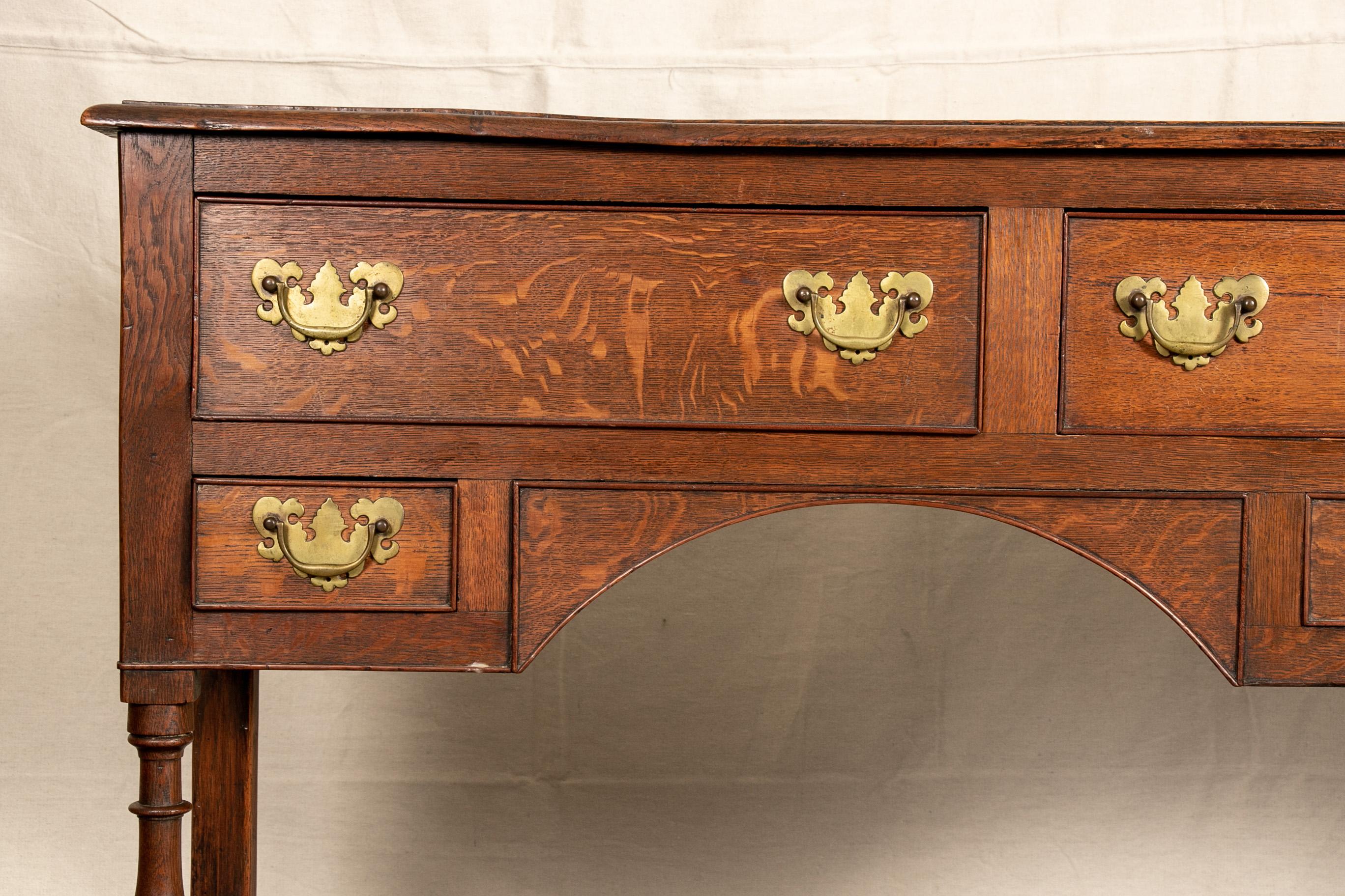 Rustic Antique Welsh Style Oak Hunt Board
