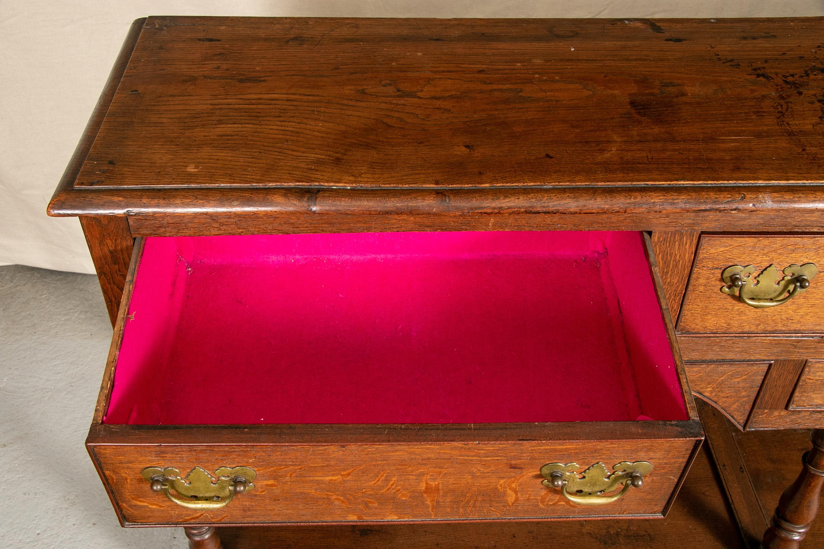 19th Century Antique Welsh Style Oak Hunt Board