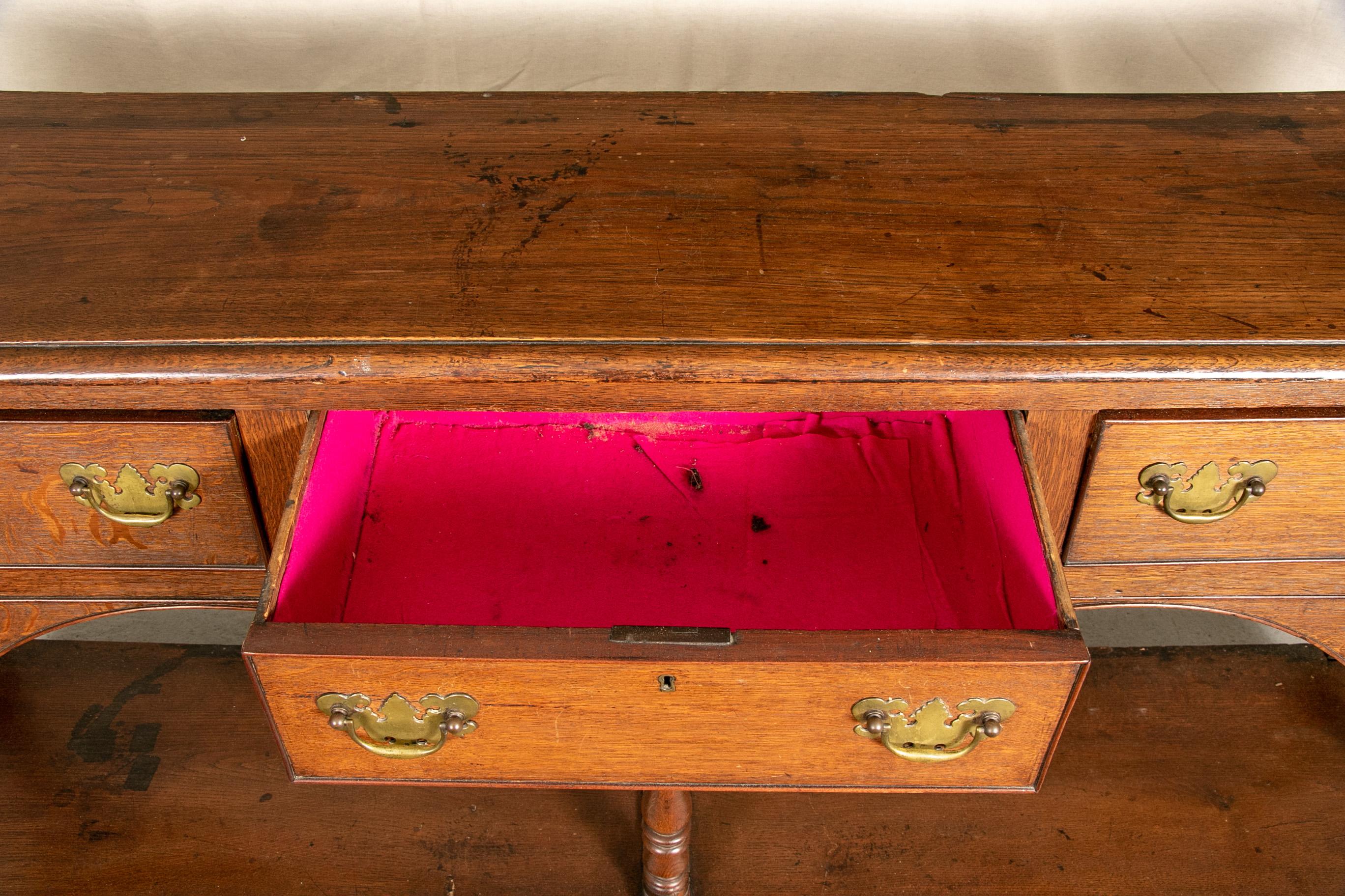 Antique Welsh Style Oak Hunt Board 1