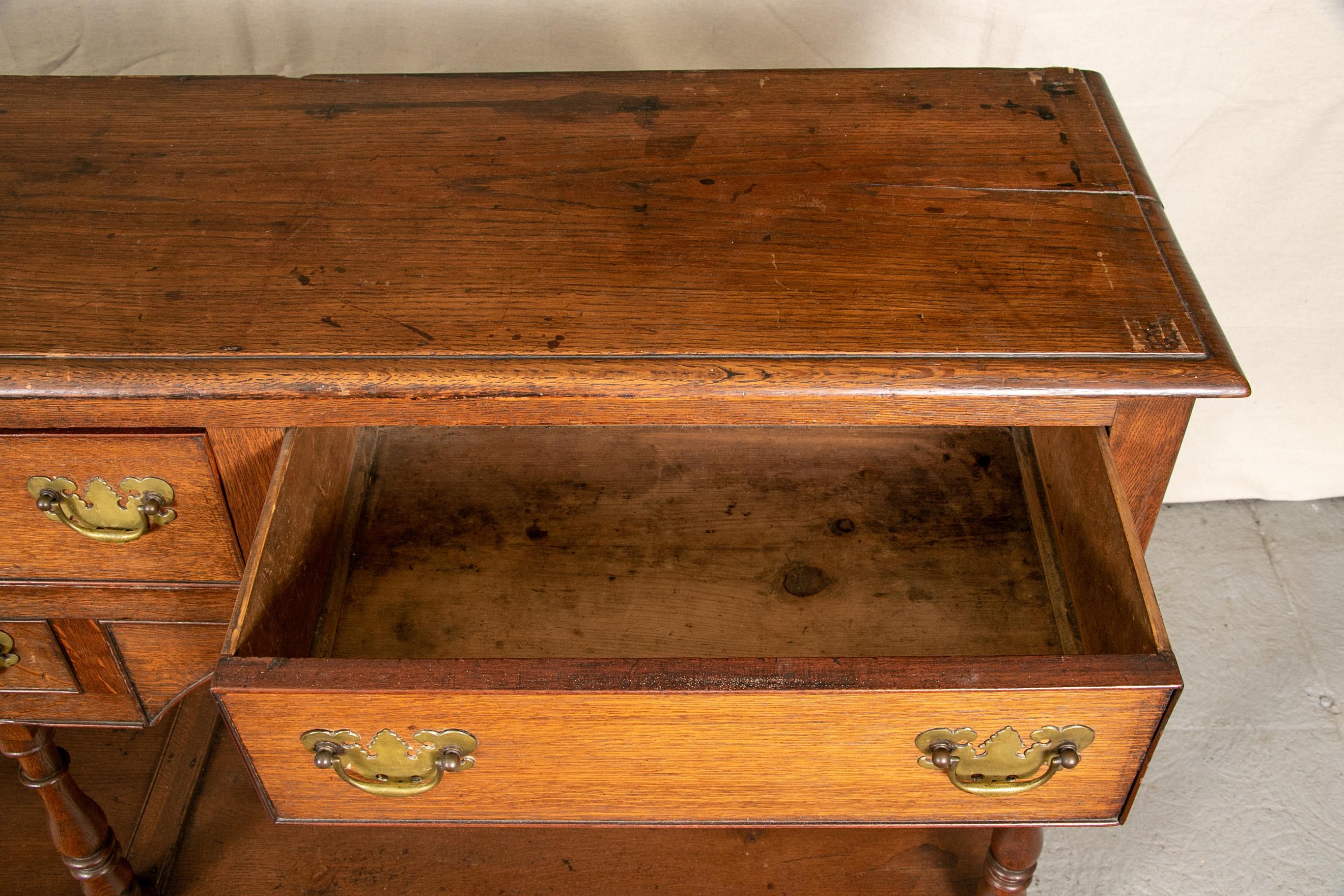 Antique Welsh Style Oak Hunt Board 3