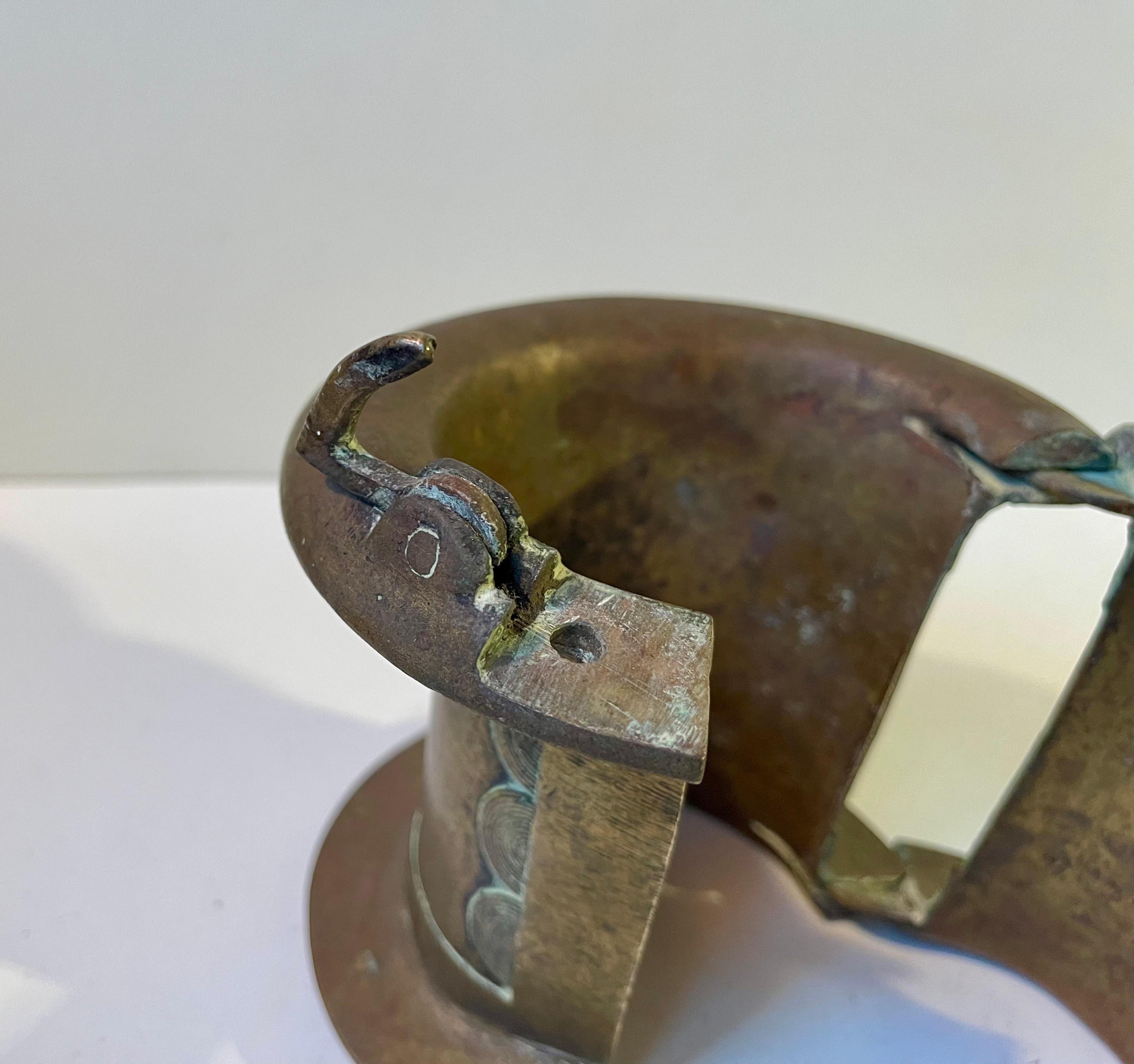 XIXe siècle Bracelet ancien en bronze d'Afrique de l'Ouest en monnaie Baoulé - Senufo en vente