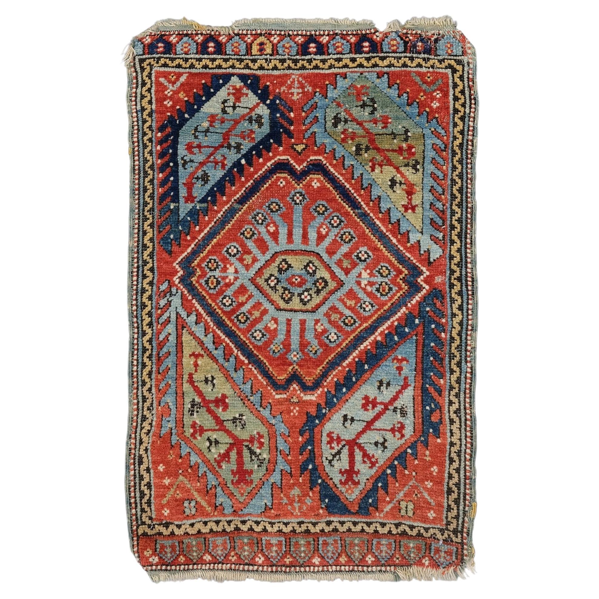 Antique West Anatolian Yastik - Mid 19th Century
