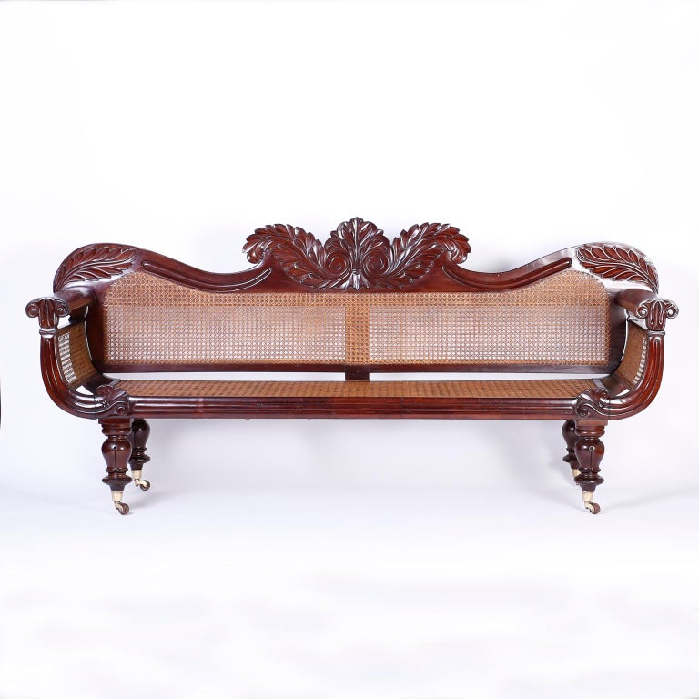 Antique West Indies British Colonial Sofa or Settee at 1stDibs