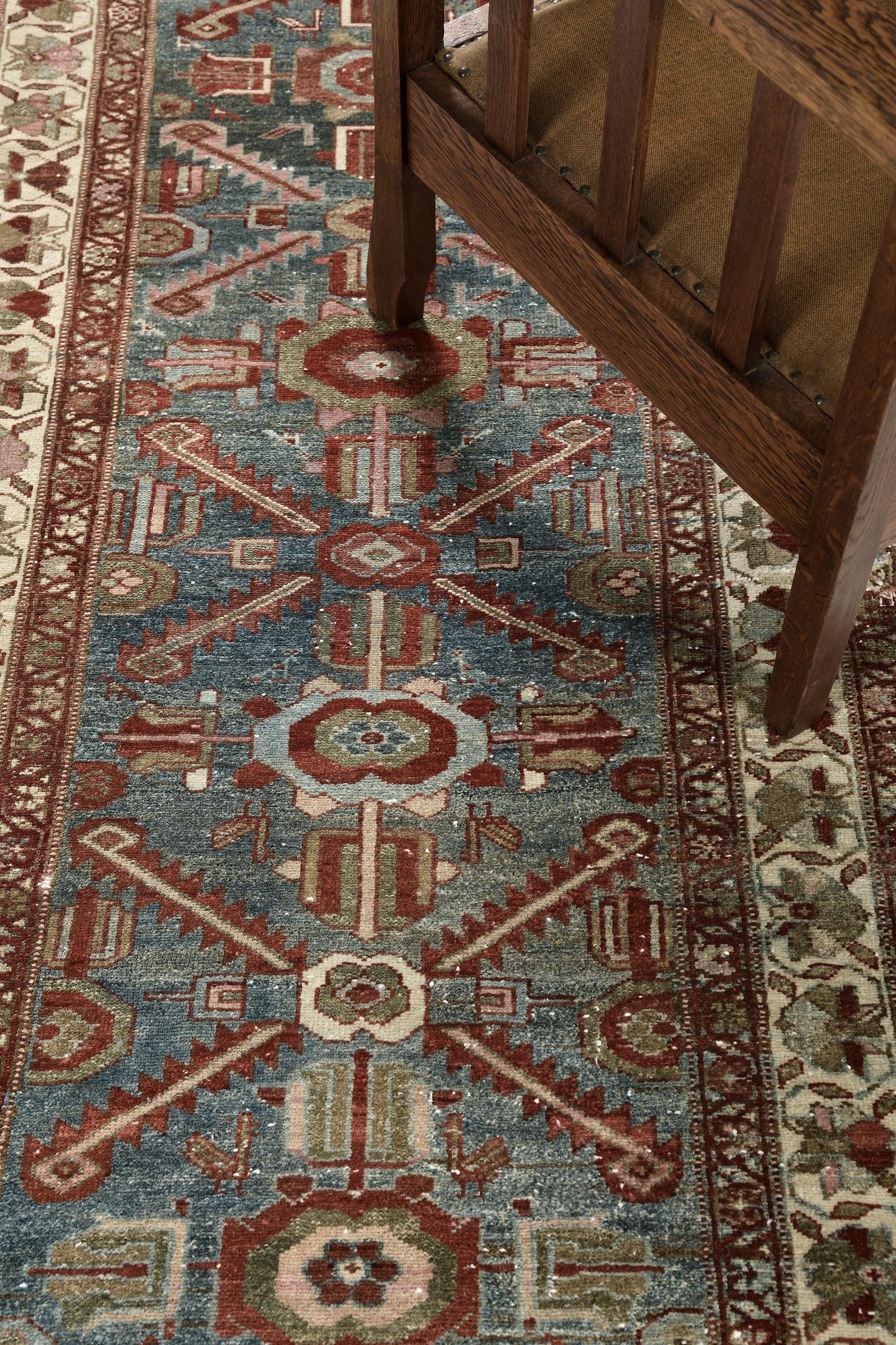 Wool Antique West Persian Runner 28781 For Sale