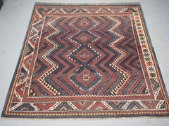 Antique Western Anatolian Bergama region Karakecili rug of classic design.